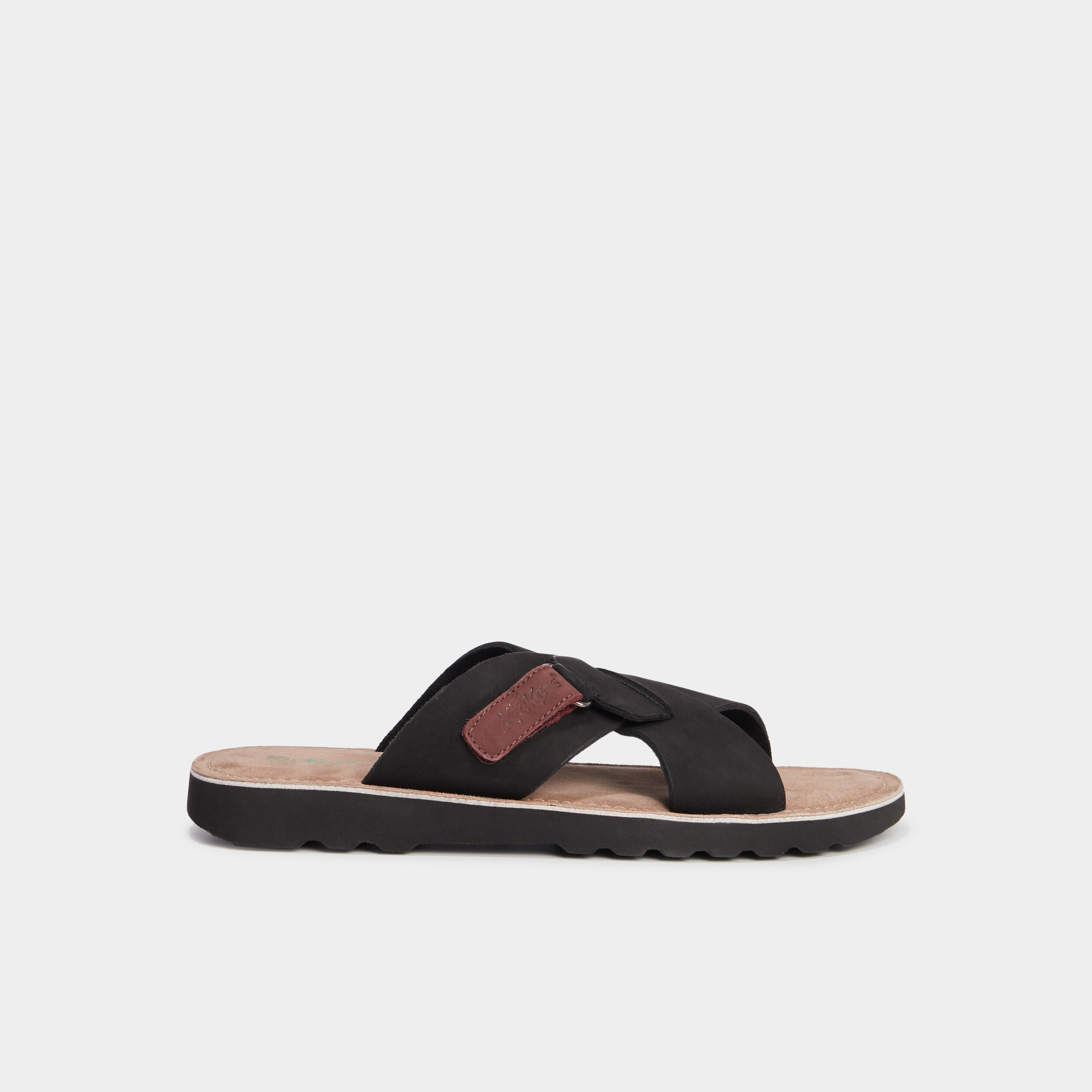 sandales en cuir noir homme Sandales en cuir noir homme