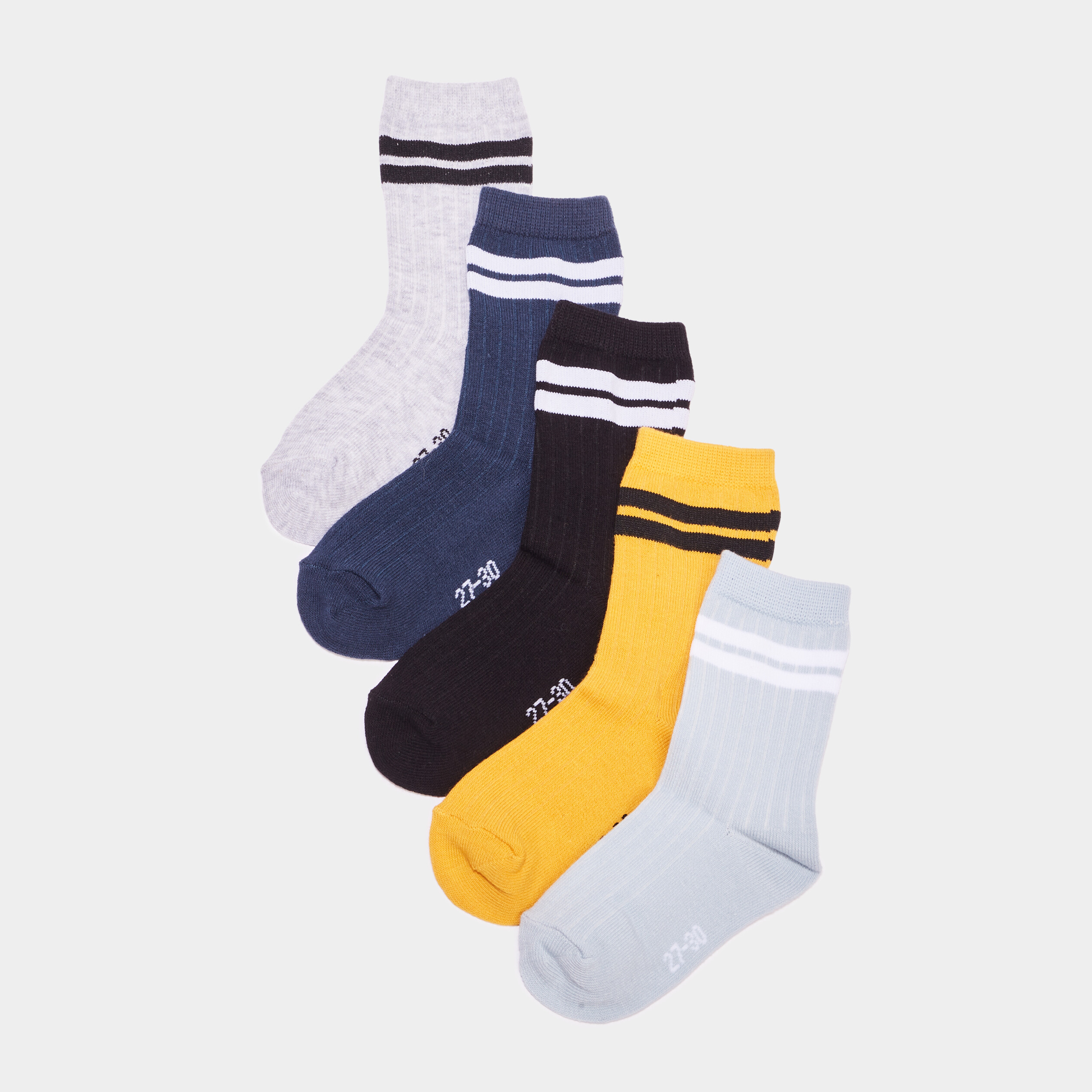 lot 5 paires chaussettes sport multicolore garcon Lot 5 paires chaussettes sport multicolore garçon