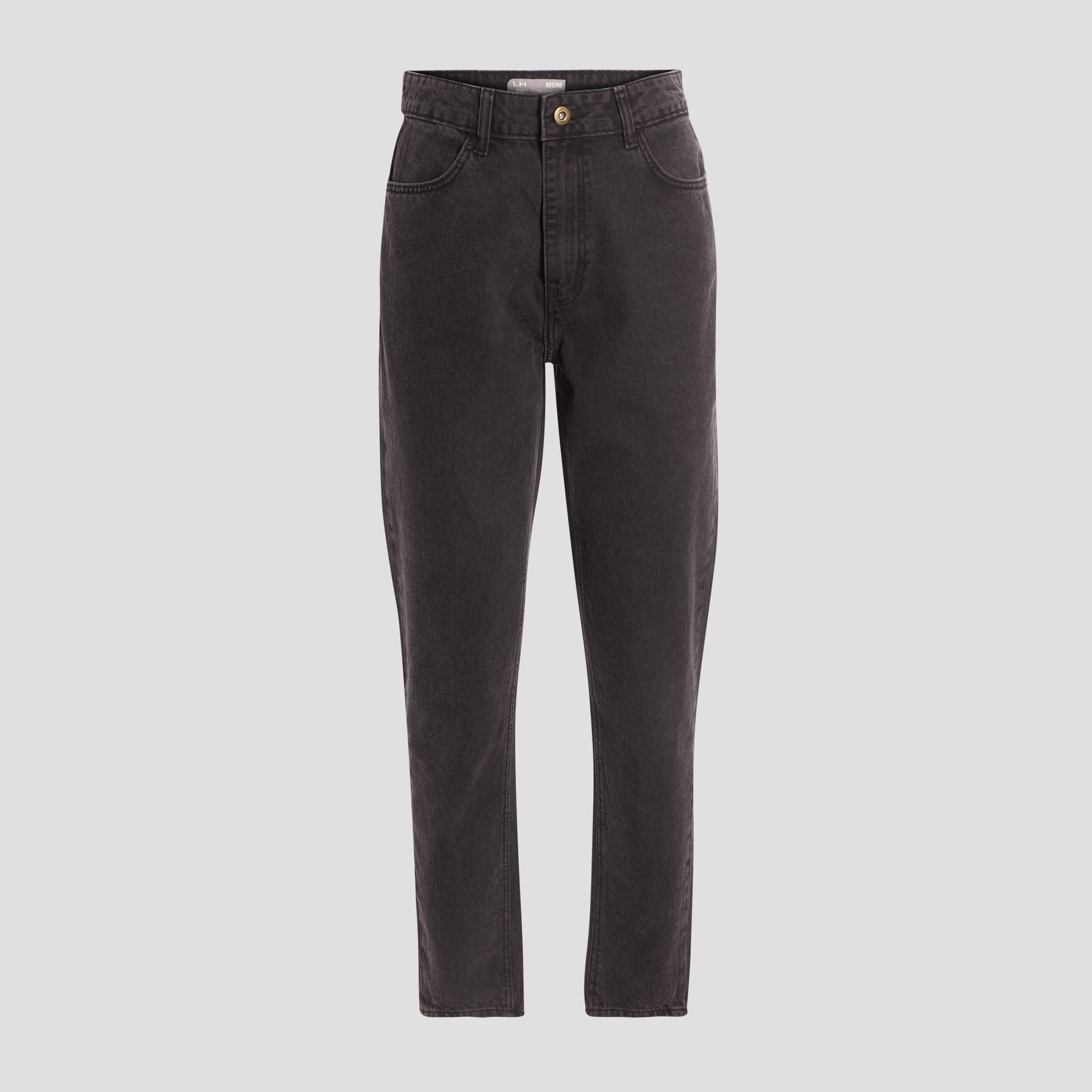 jeans mom taille haute noir femme Jeans mom taille haute noir femme