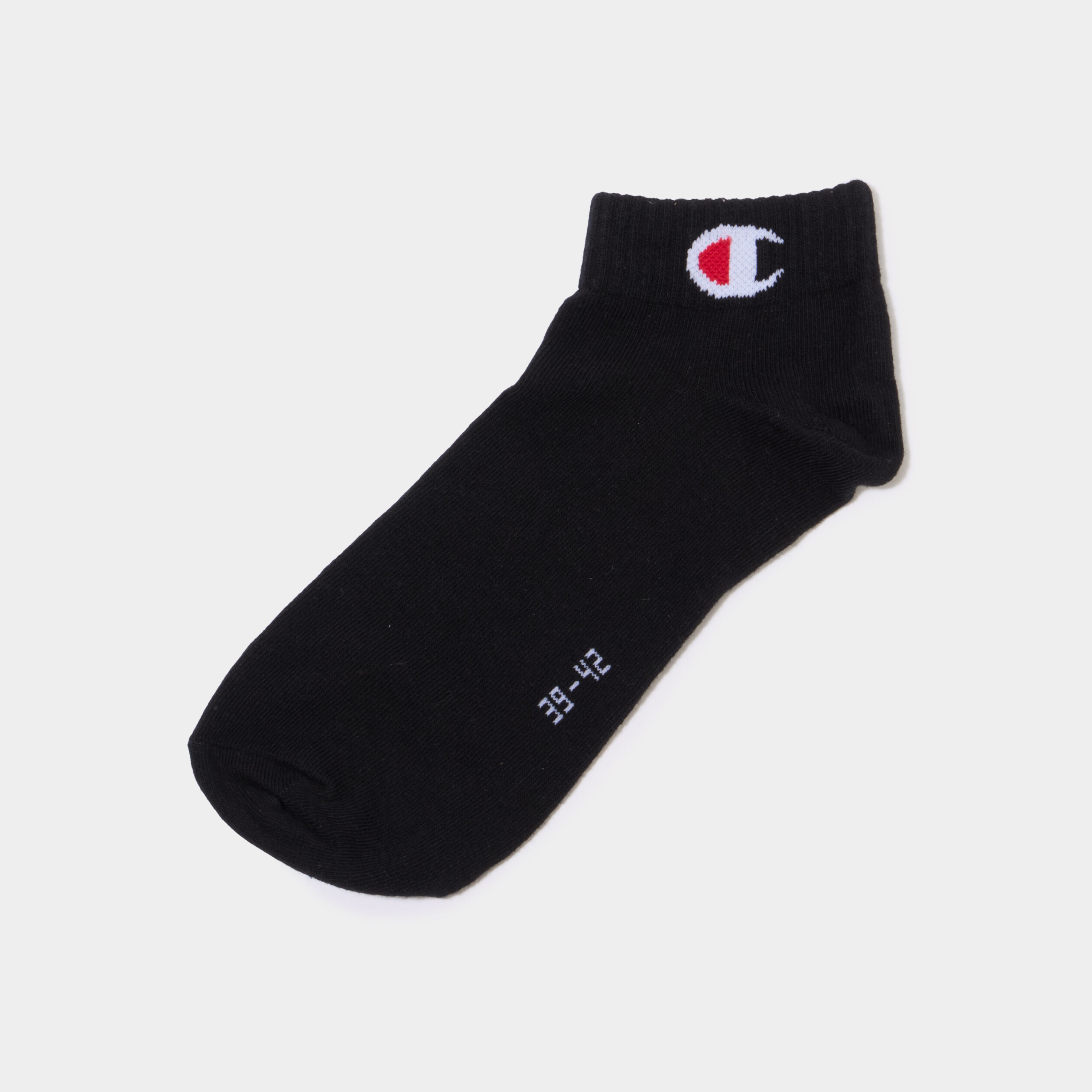 Lot 3 paires socquettes Champion noir homme
