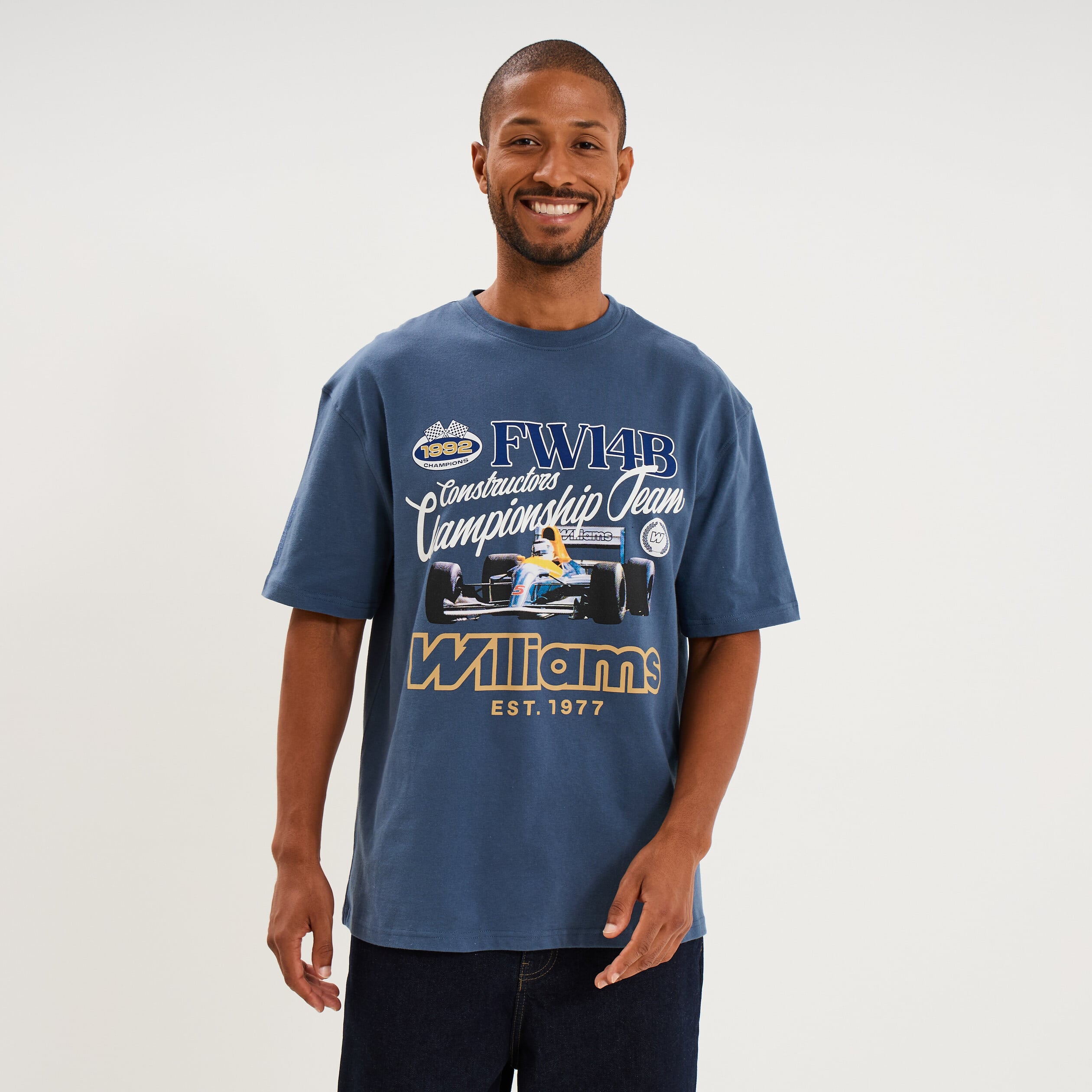T-shirt coupe relax coton Williams F1 bleu homme