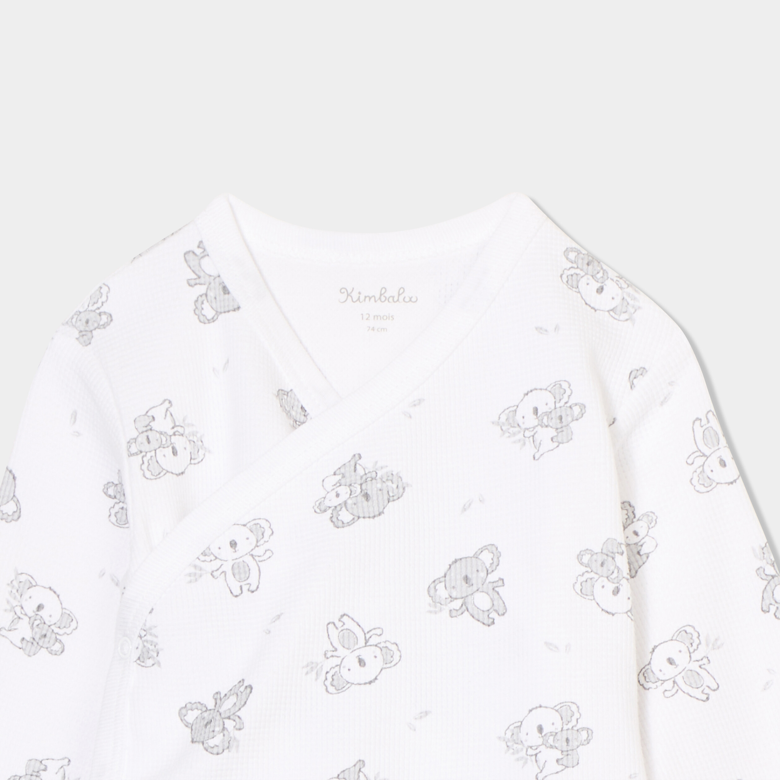 Ensemble naissance 2 pi&egrave;ces coton blanc b&eacute;b&eacute;