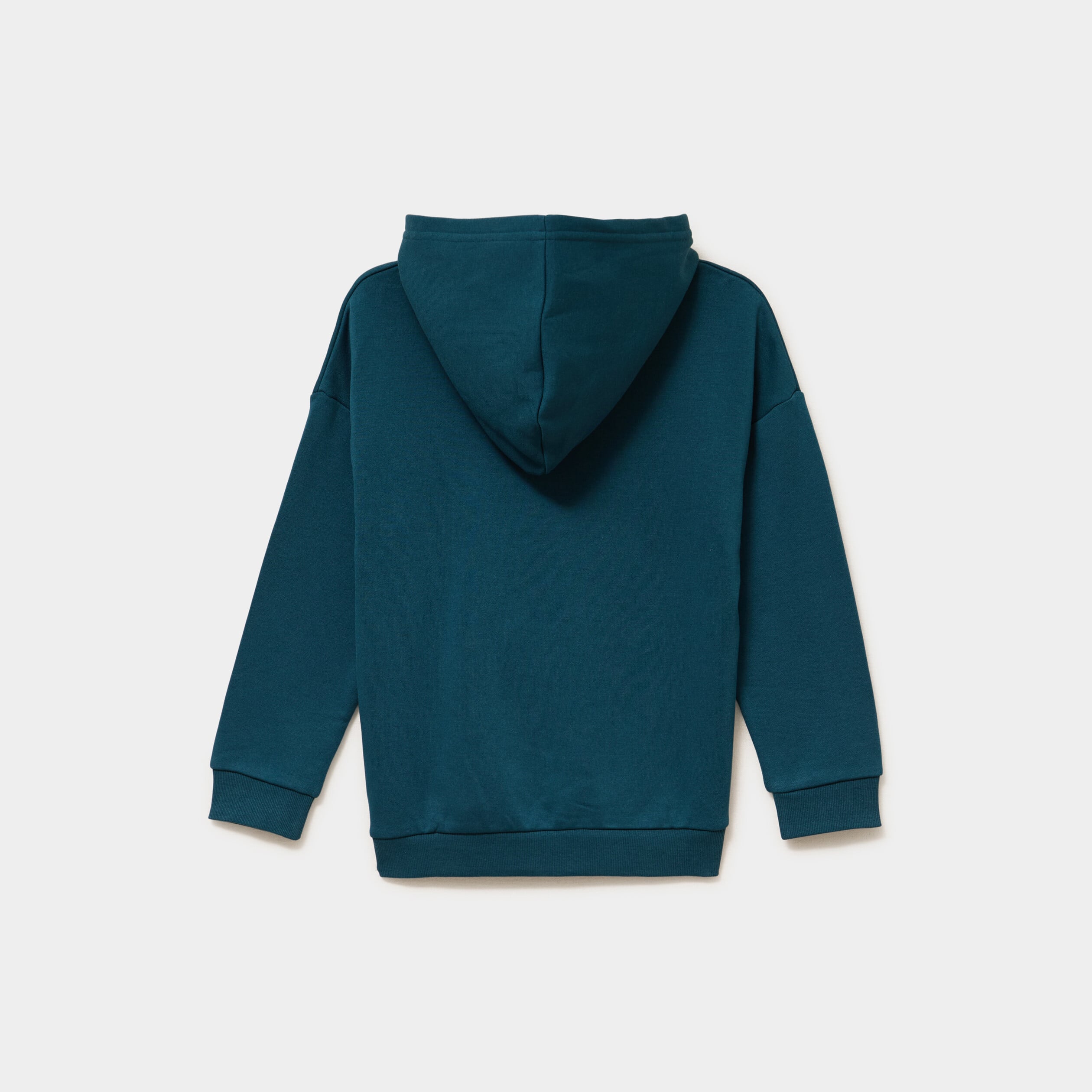 Sweat &agrave; capuche hoodie oversize bleu canard gar&ccedil;on