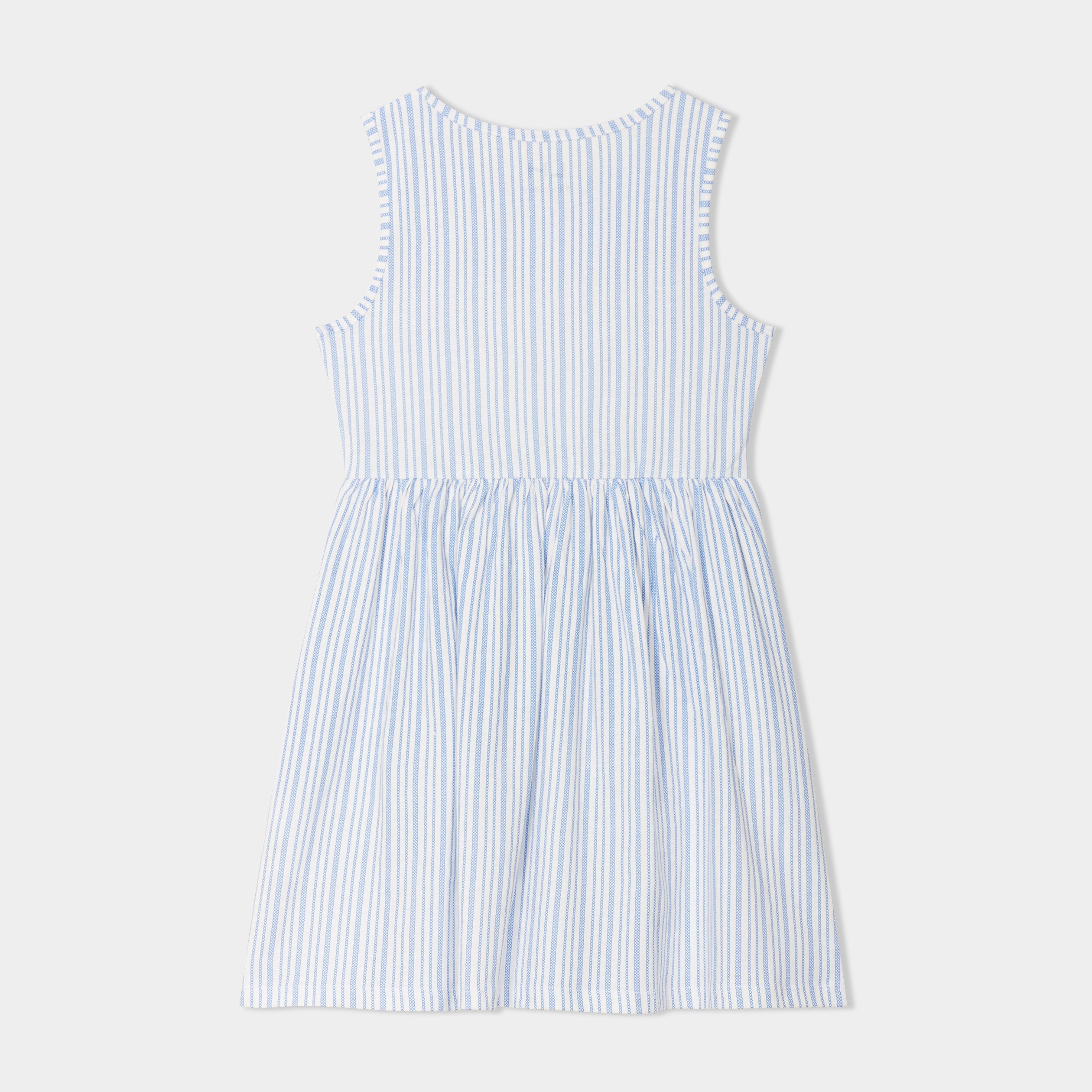 robe patineuse sans manches coton ecru fille Robe patineuse sans manches coton ecru fille