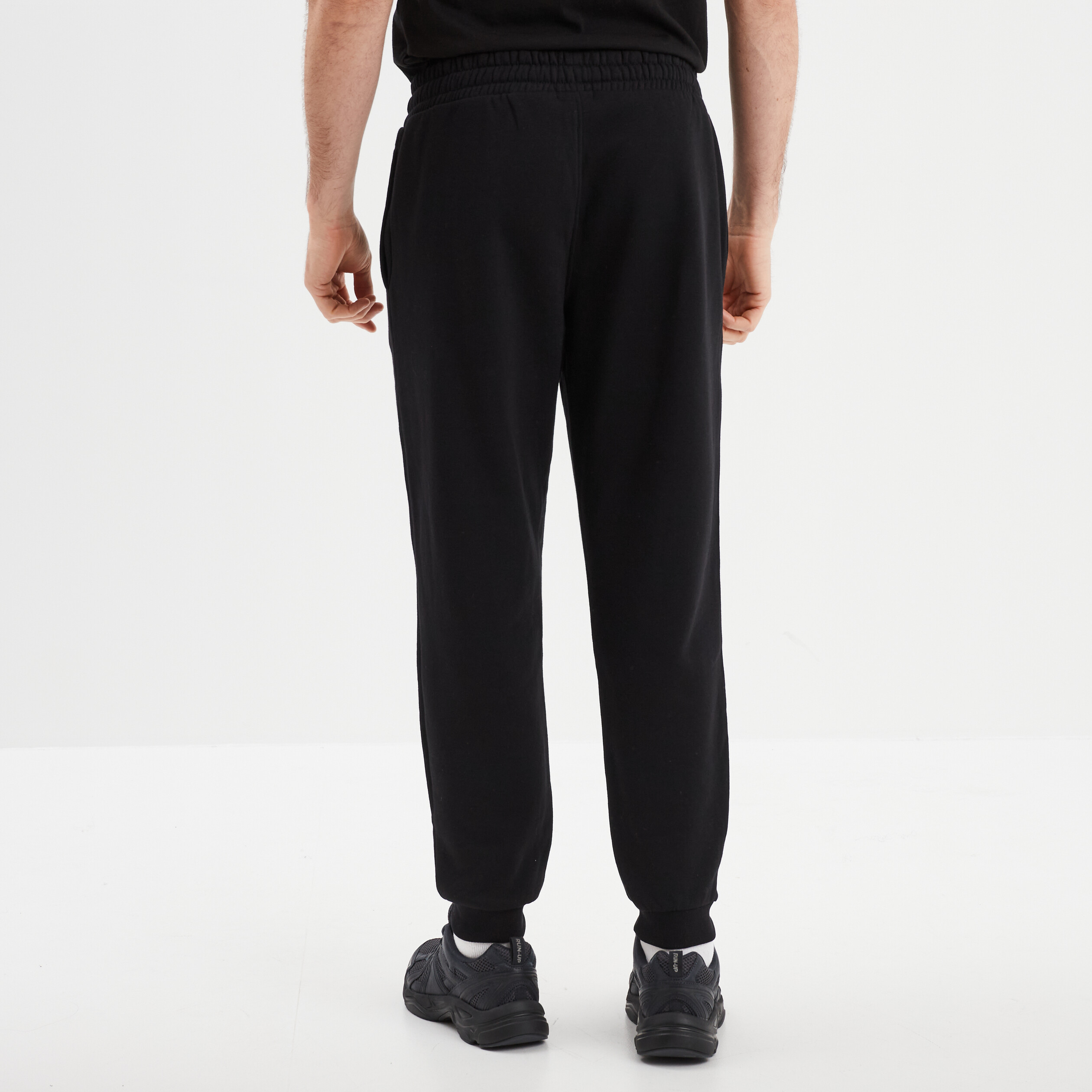 pantalon jogging droit molleton noir homme Pantalon jogging droit molleton noir homme