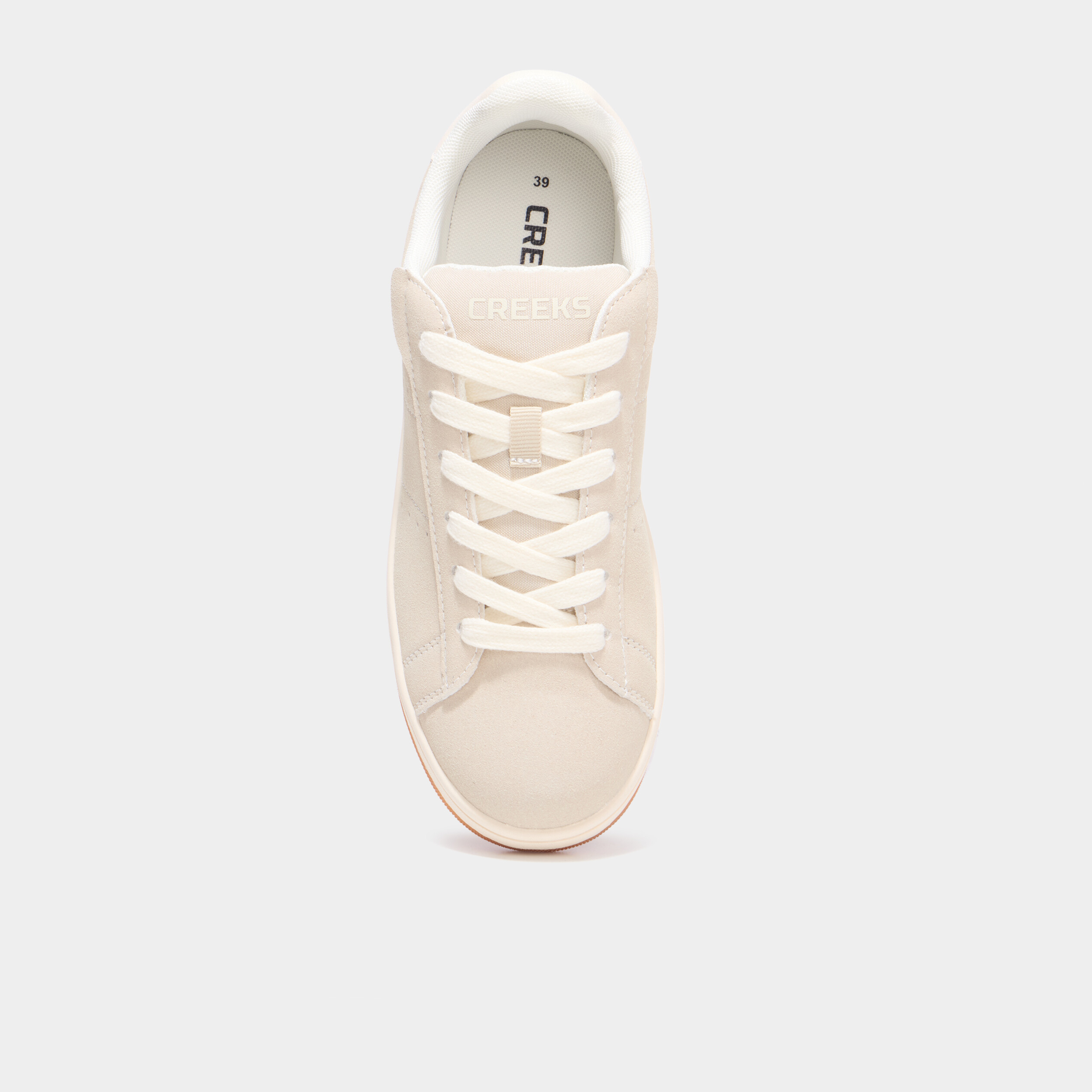 Tennis basses &agrave; lacets sable femme