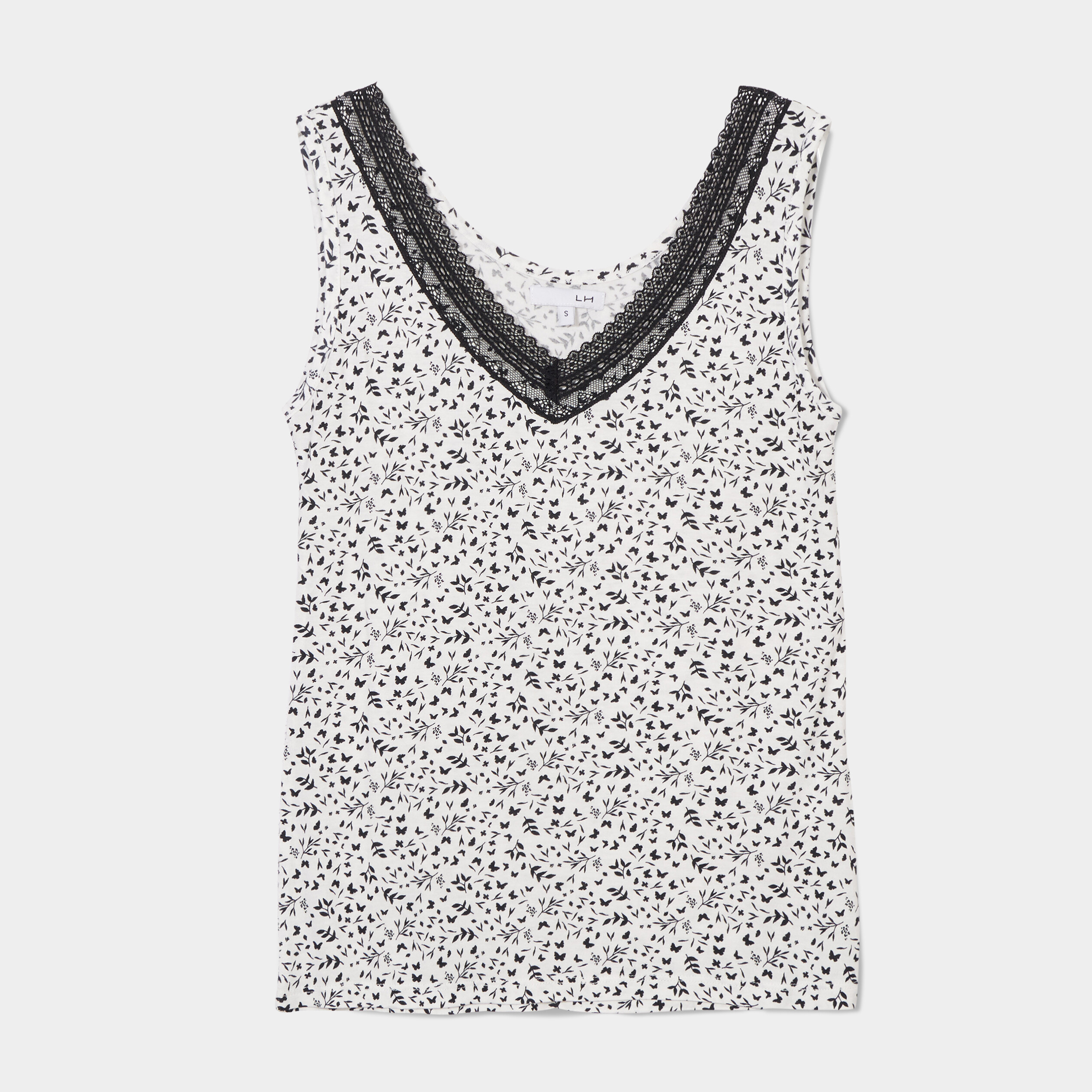 haut de pyjama debardeur ecru femme Haut de pyjama débardeur ecru femme