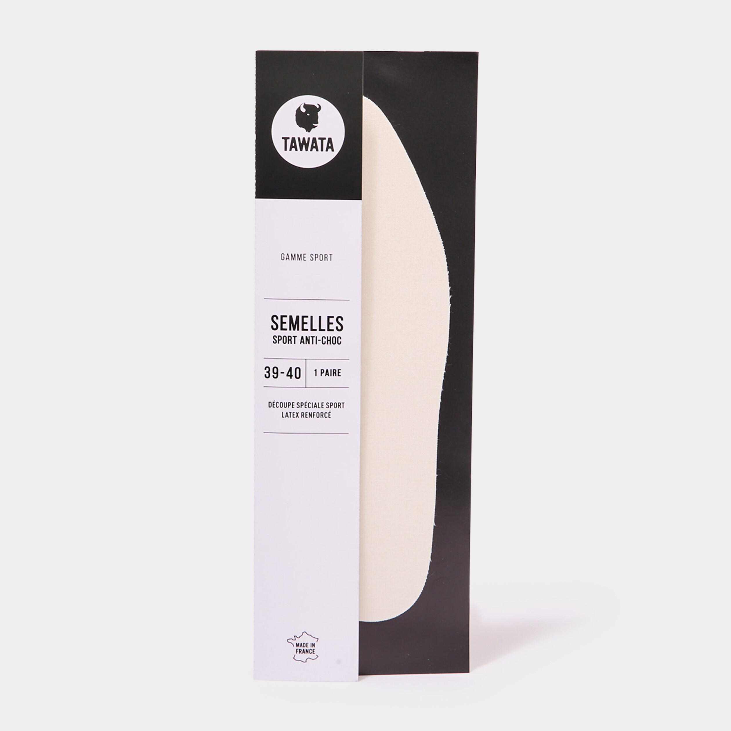 semelles sport anti choc tawata blanc mixte Semelles sport anti-choc Tawata blanc mixte