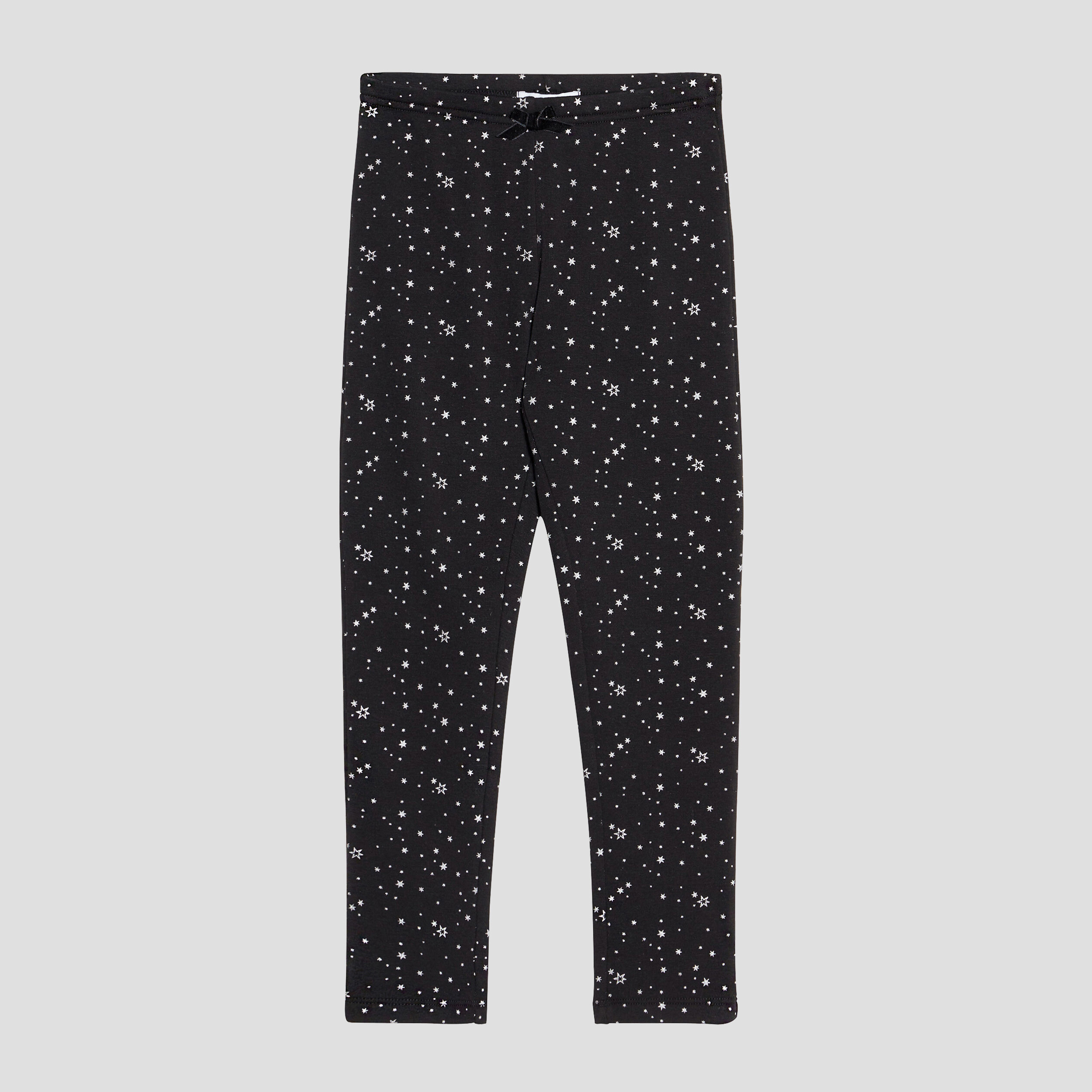 Legging double 3 4 noir fille