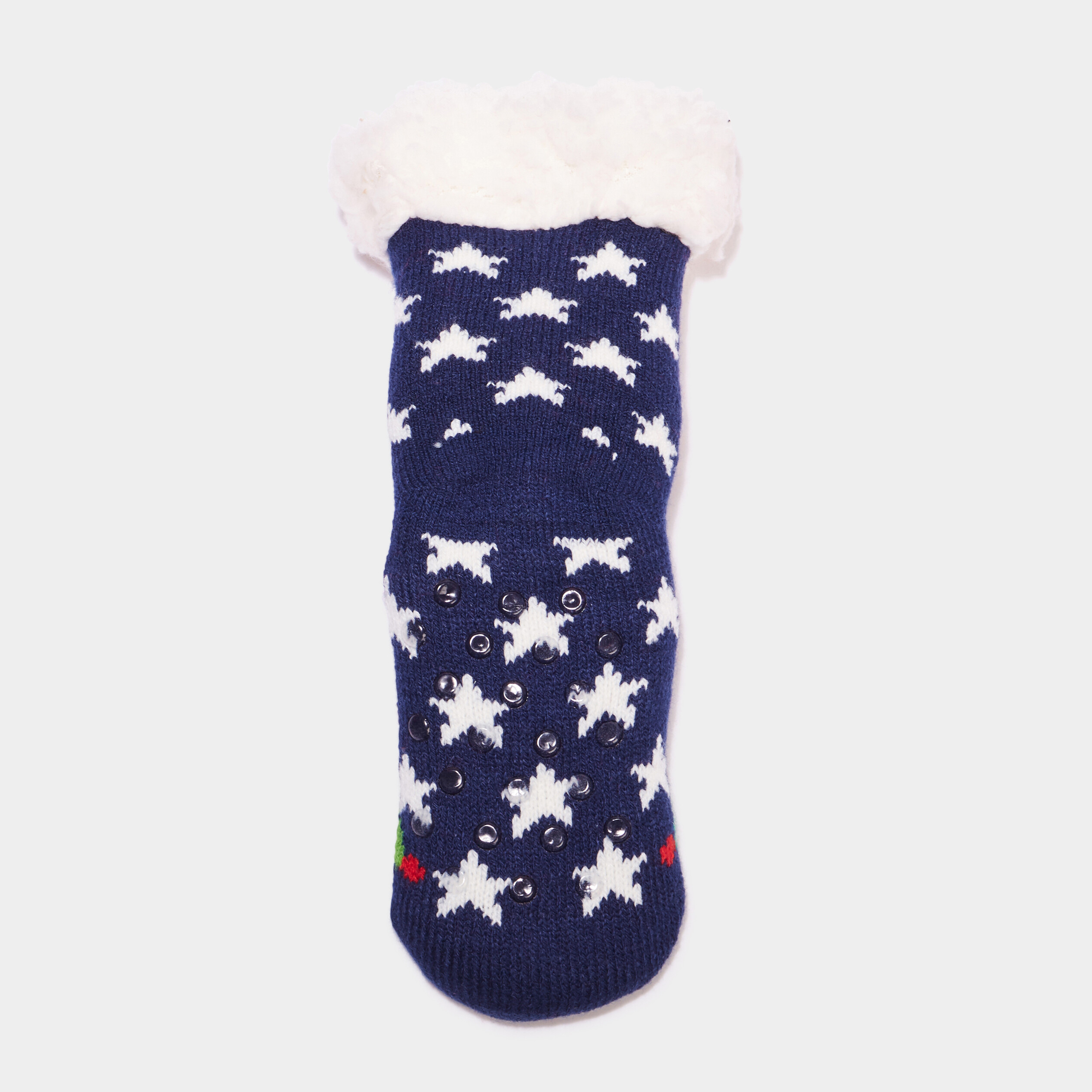 chaussettes dinterieur a pompons bleu marine garcon Chaussettes d'intérieur à pompons bleu marine garçon
