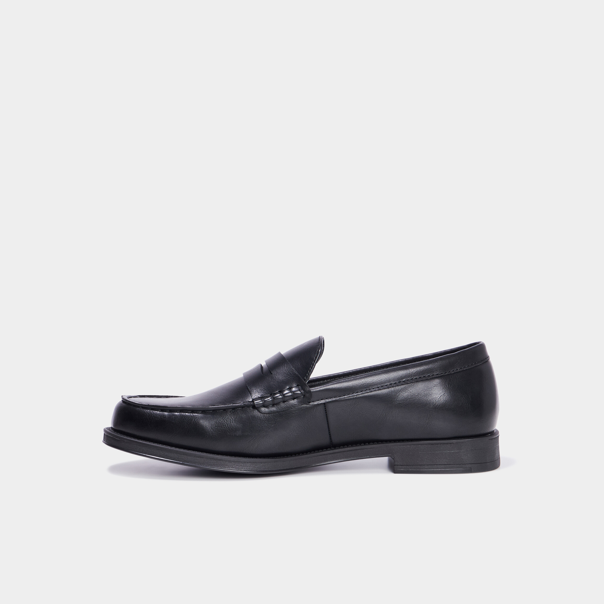 mocassins a bout rond noir homme Mocassins à bout rond noir homme
