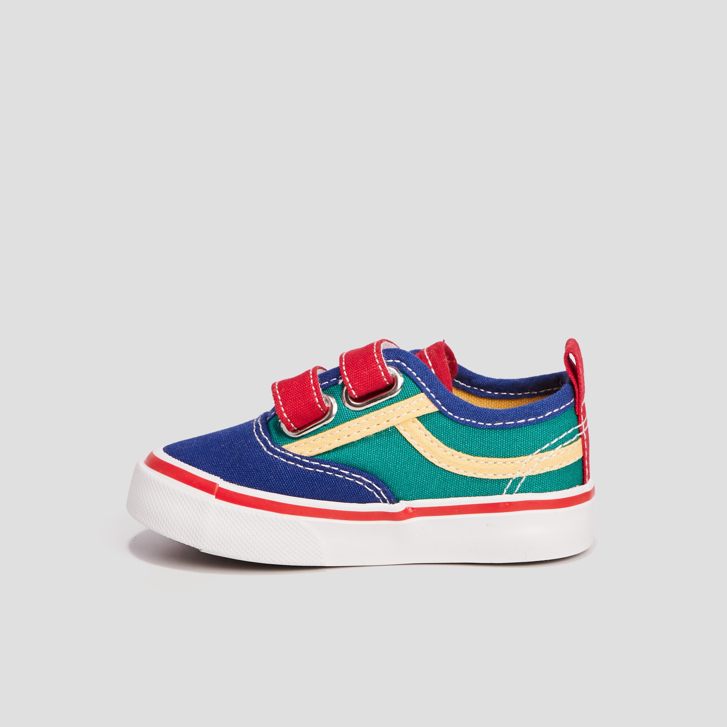 Tennis en toile scratchs multicolore b b gar on