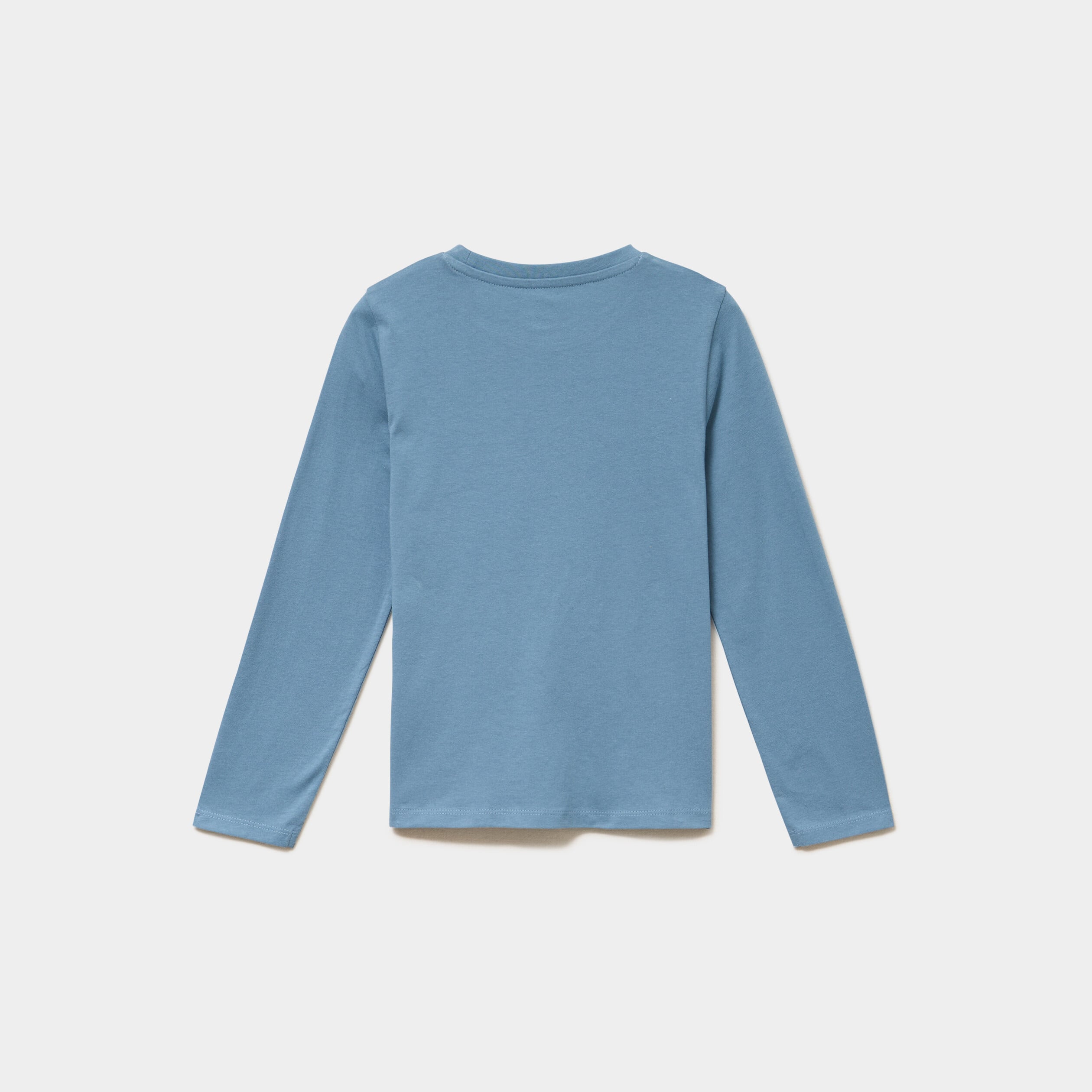 Ensemble pyjama pantalon t-shirt coton bleu gris gar&ccedil;on