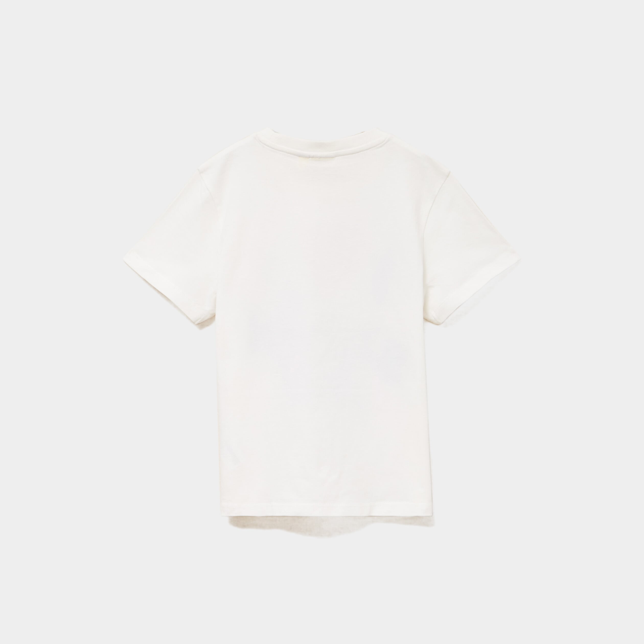 T-shirt manches courtes coton Stitch blanc fille