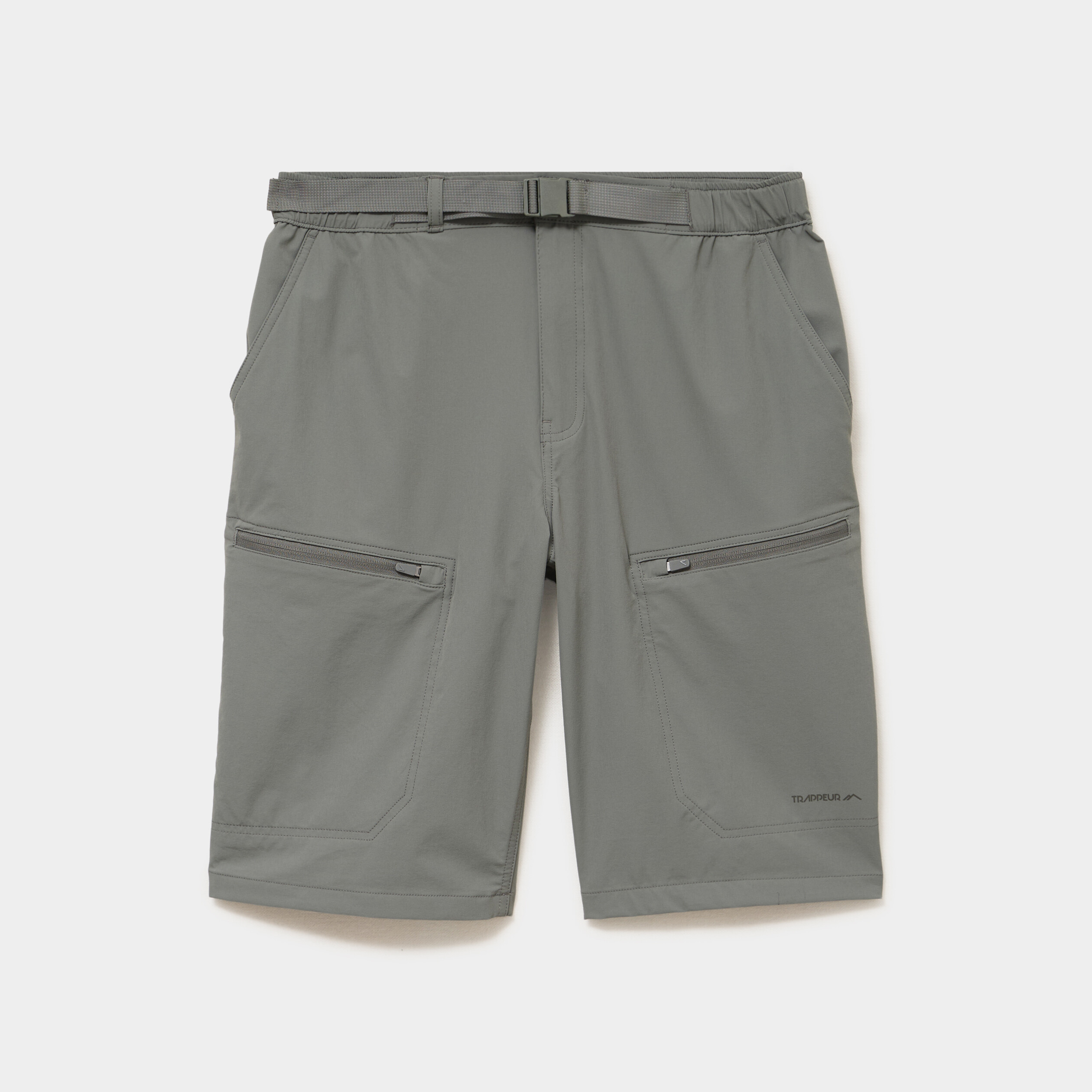 Short de randonn&eacute;e respirant gris homme