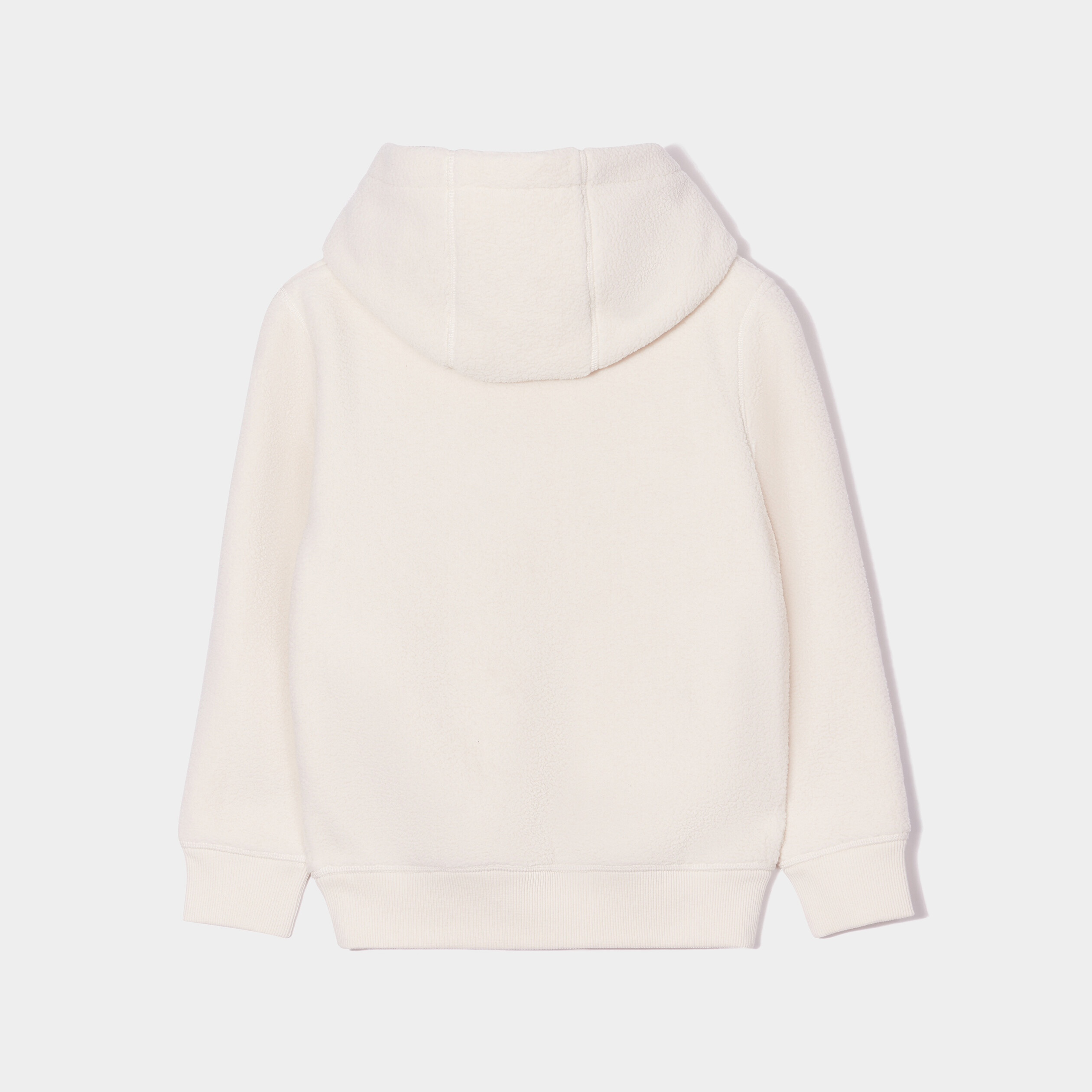 Sweat hoodie laine mouton Creeks blanc garçon