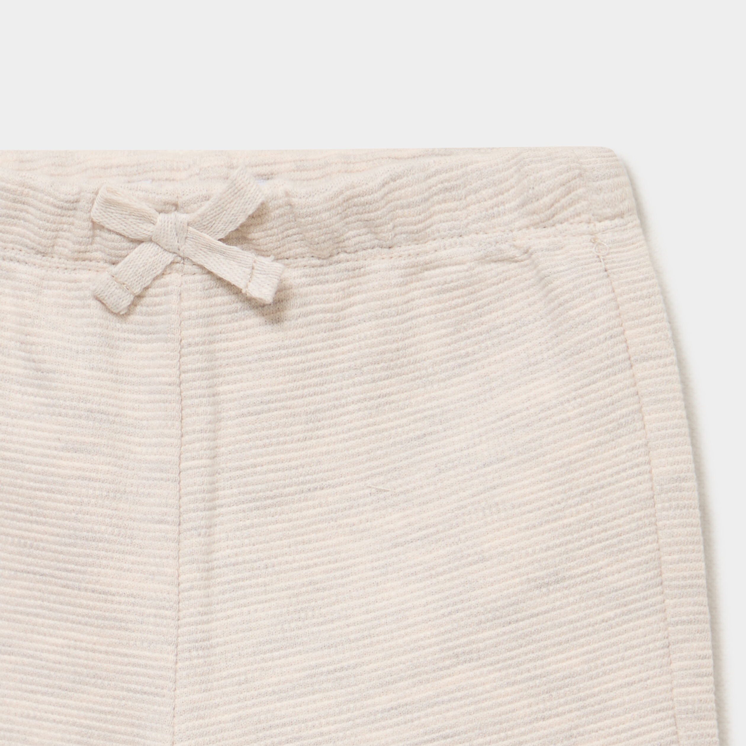 Short molletonn&eacute; coton beige b&eacute;b&eacute; gar&ccedil;on