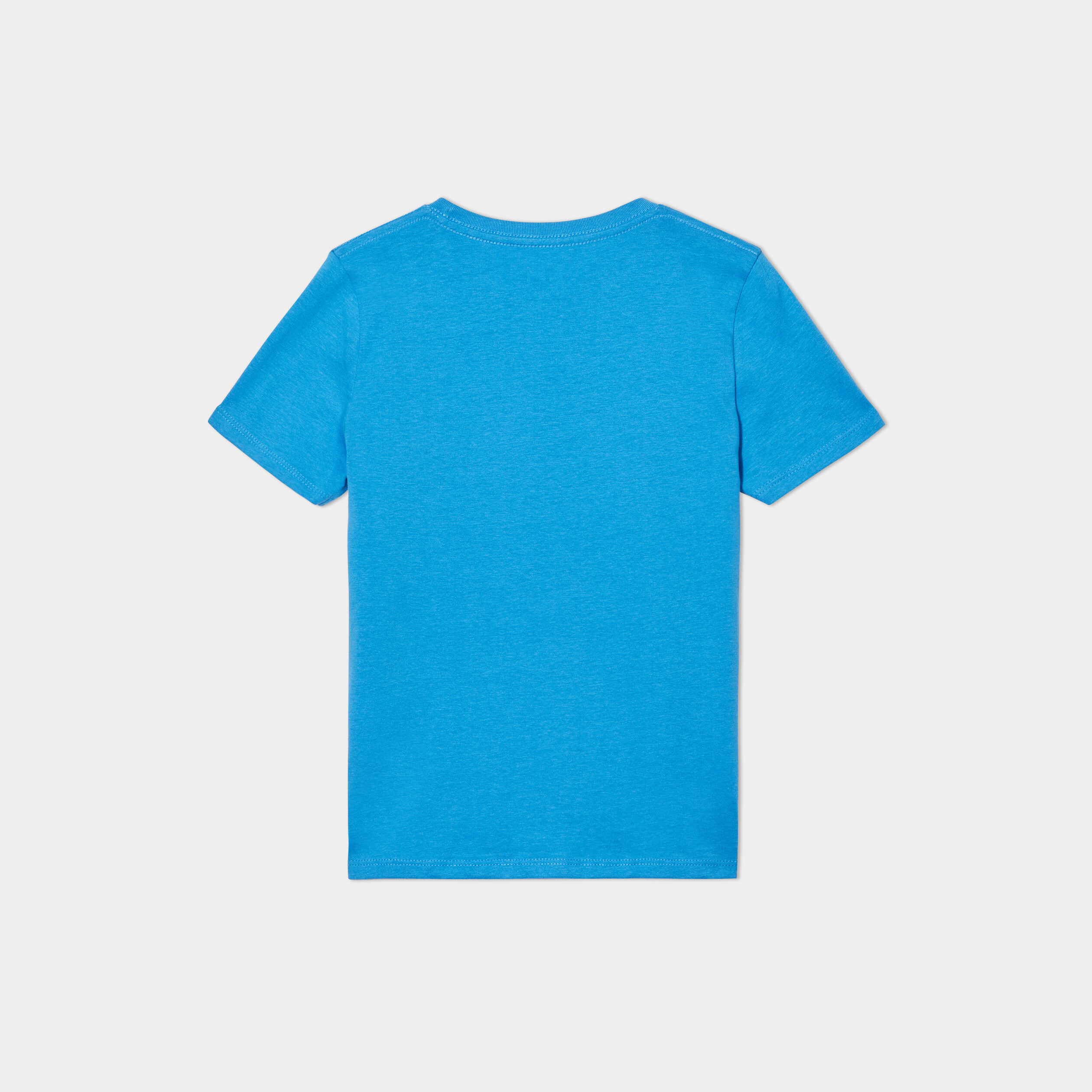 t shirt en coton manches courtes bleu garcon T-shirt en coton manches courtes bleu garçon