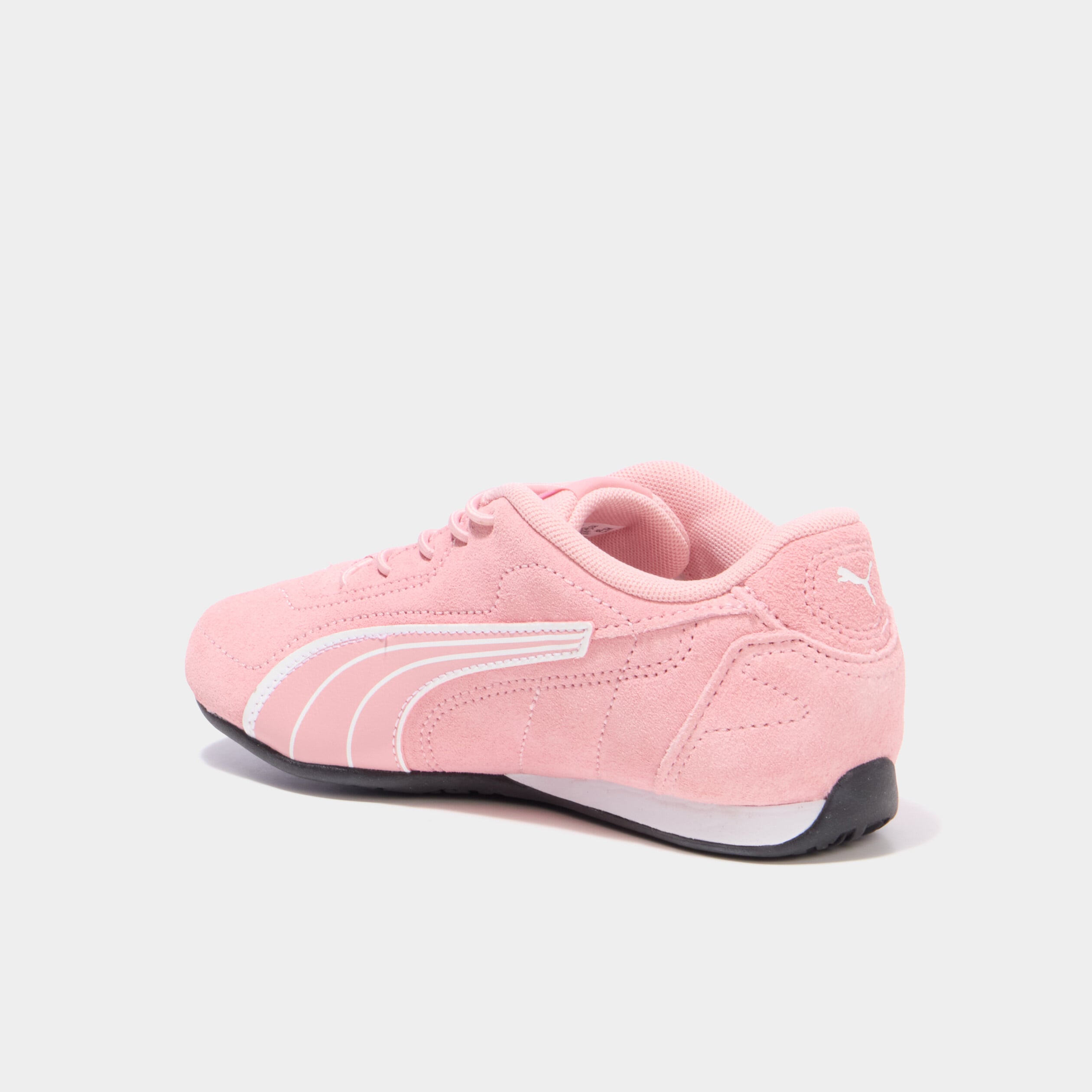 Tennis basses cuir Puma Catch SD rose poudr&eacute;e fille