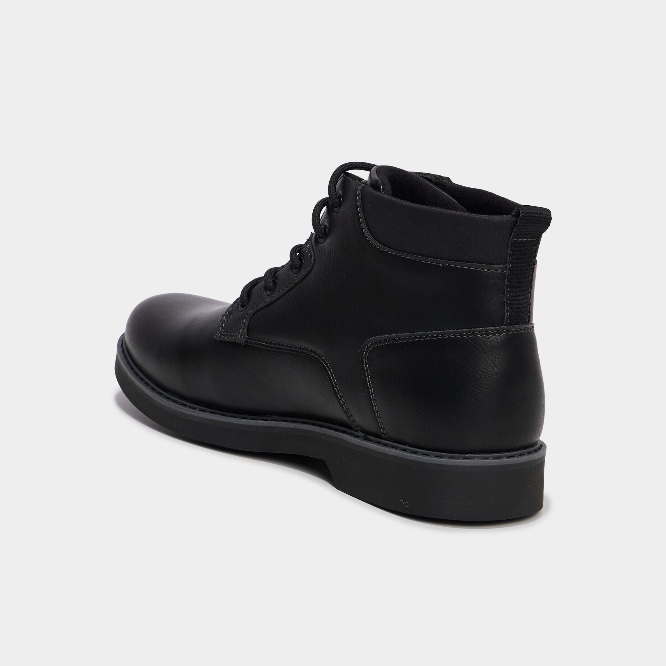 Bottines &agrave; lacets noir homme