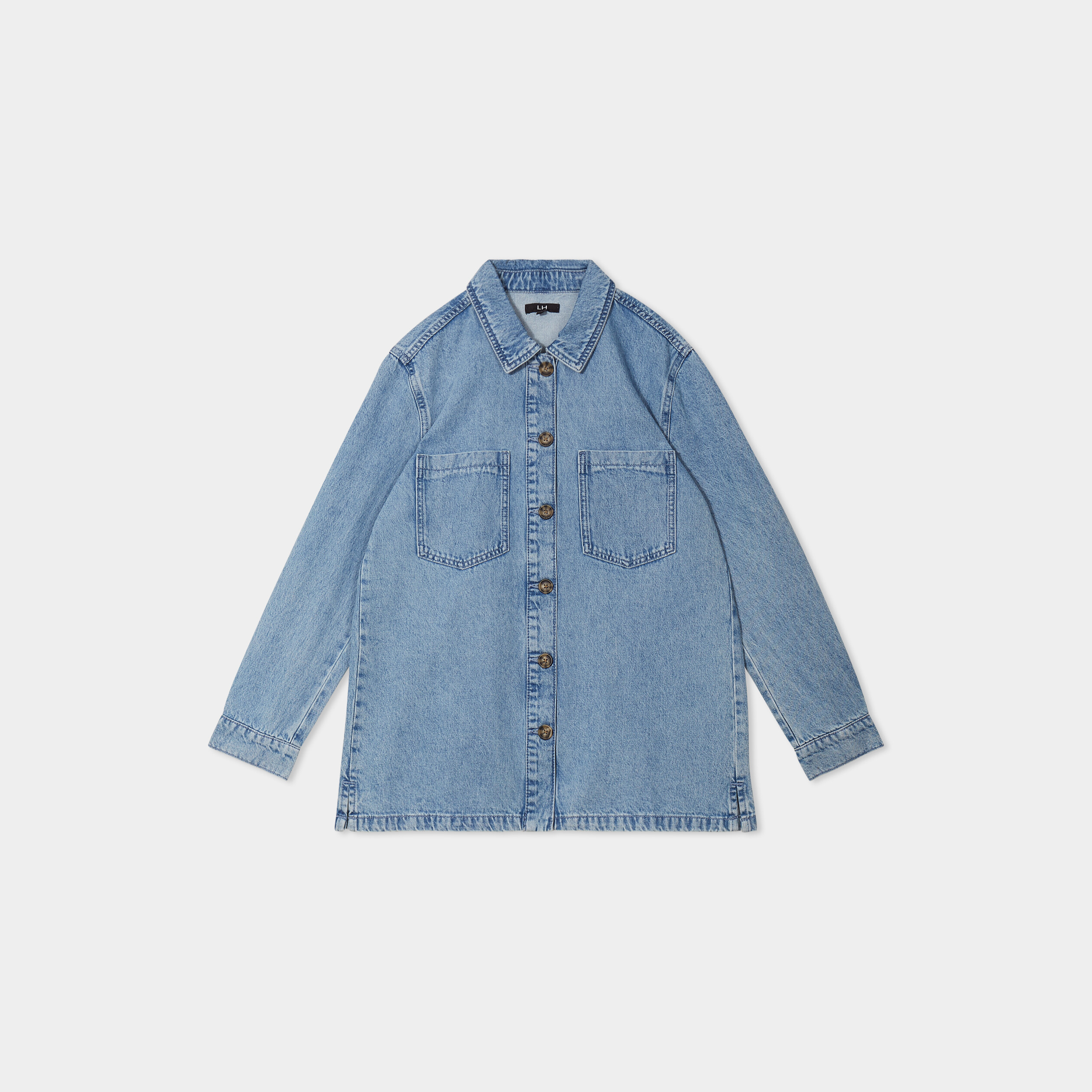 veste en jean boutonnee denim double stone femme Veste en jean boutonnée denim double stone femme