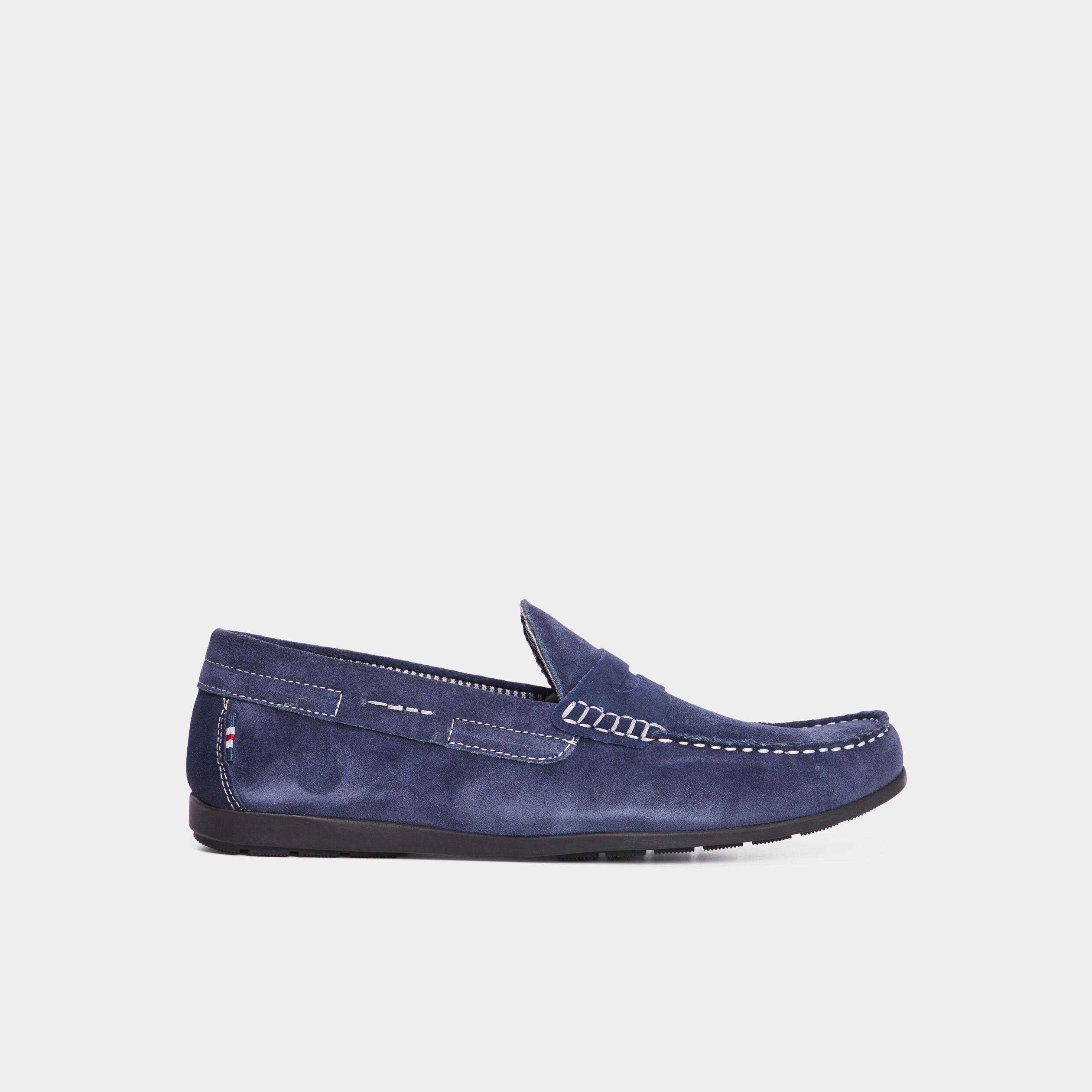 mocassins en cuir bleu homme Mocassins en cuir bleu homme