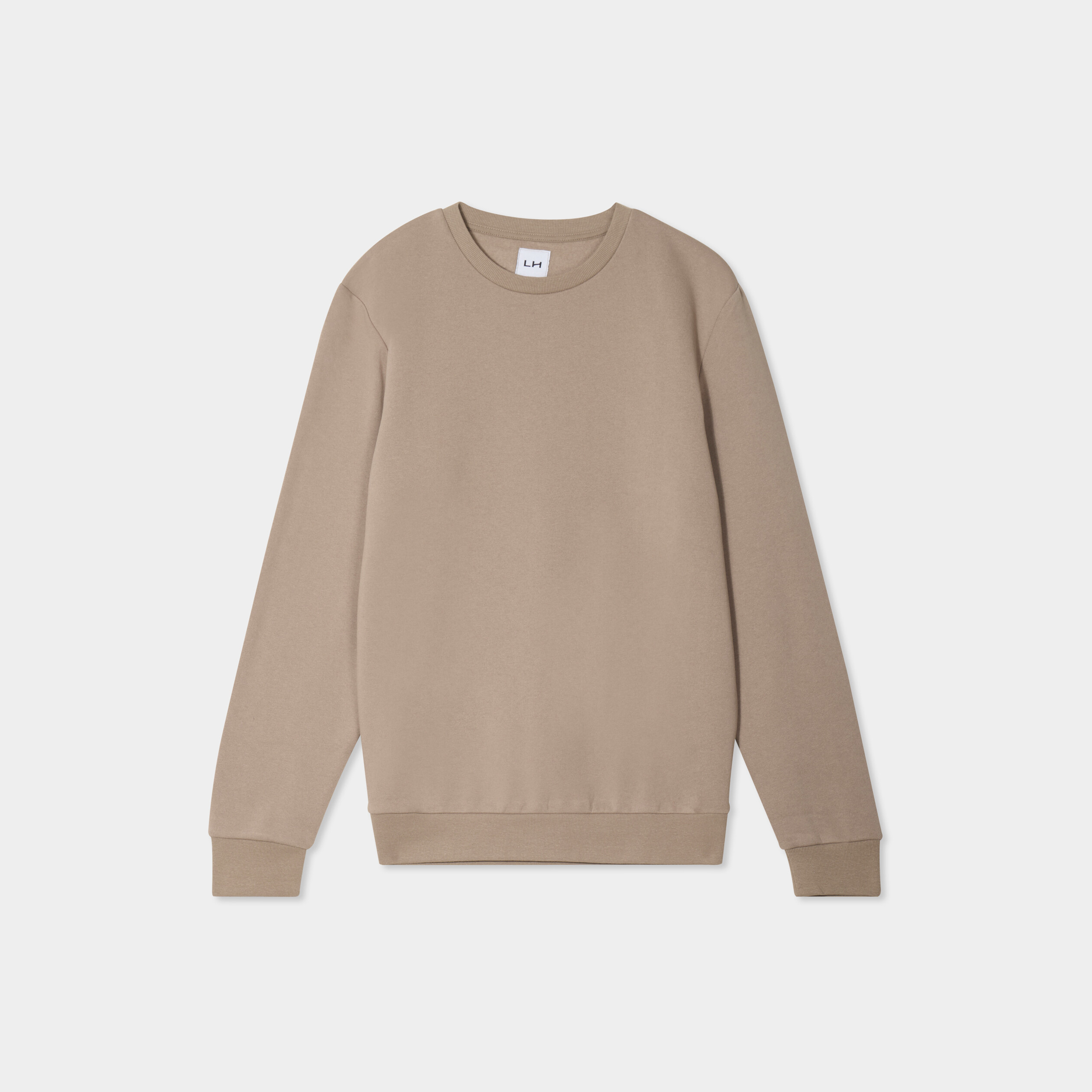 sweat avec col rond taupe homme Sweat avec col rond taupe homme