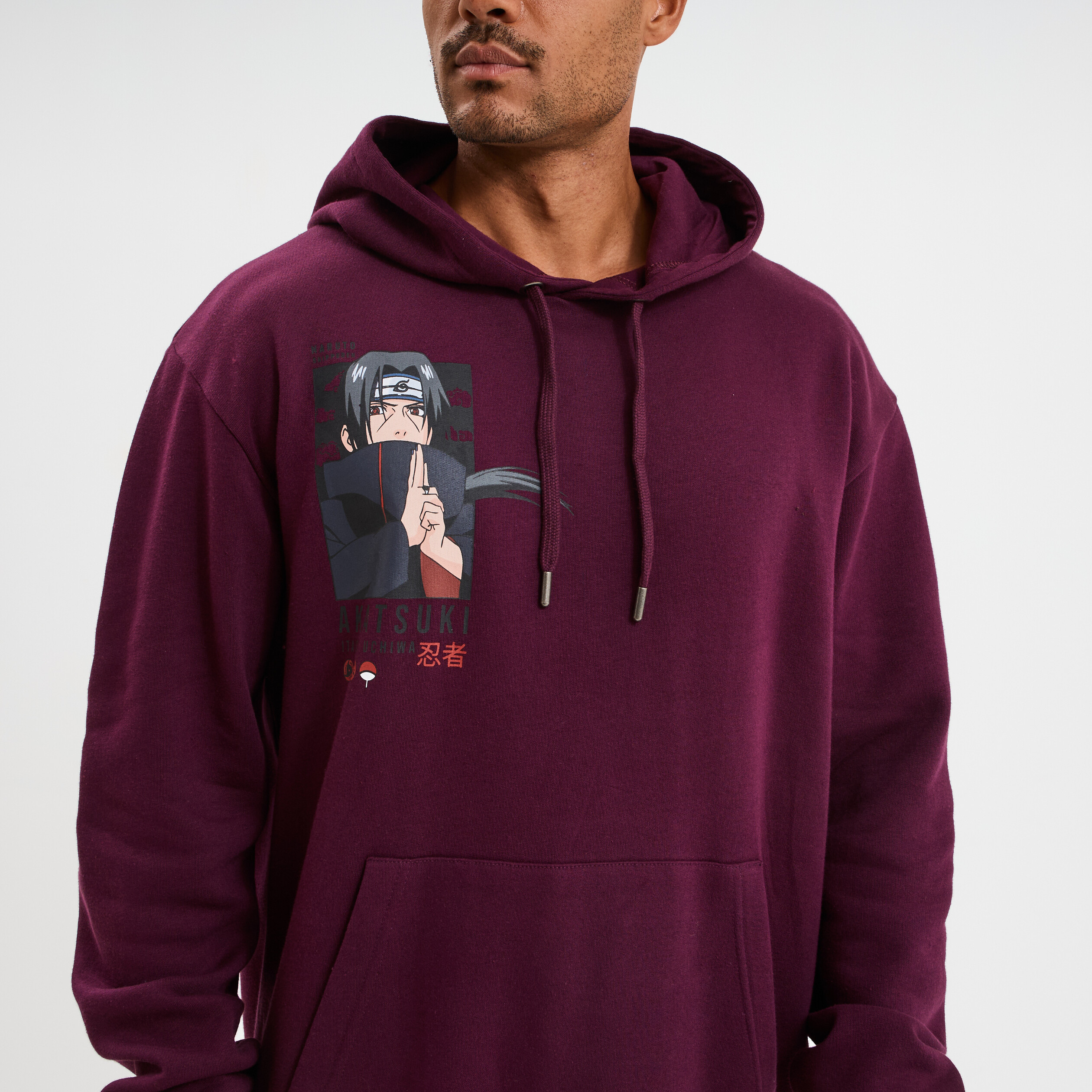 sweat hoodie 1 poche naruto itachi prune homme Sweat hoodie 1 poche Naruto Itachi prune homme