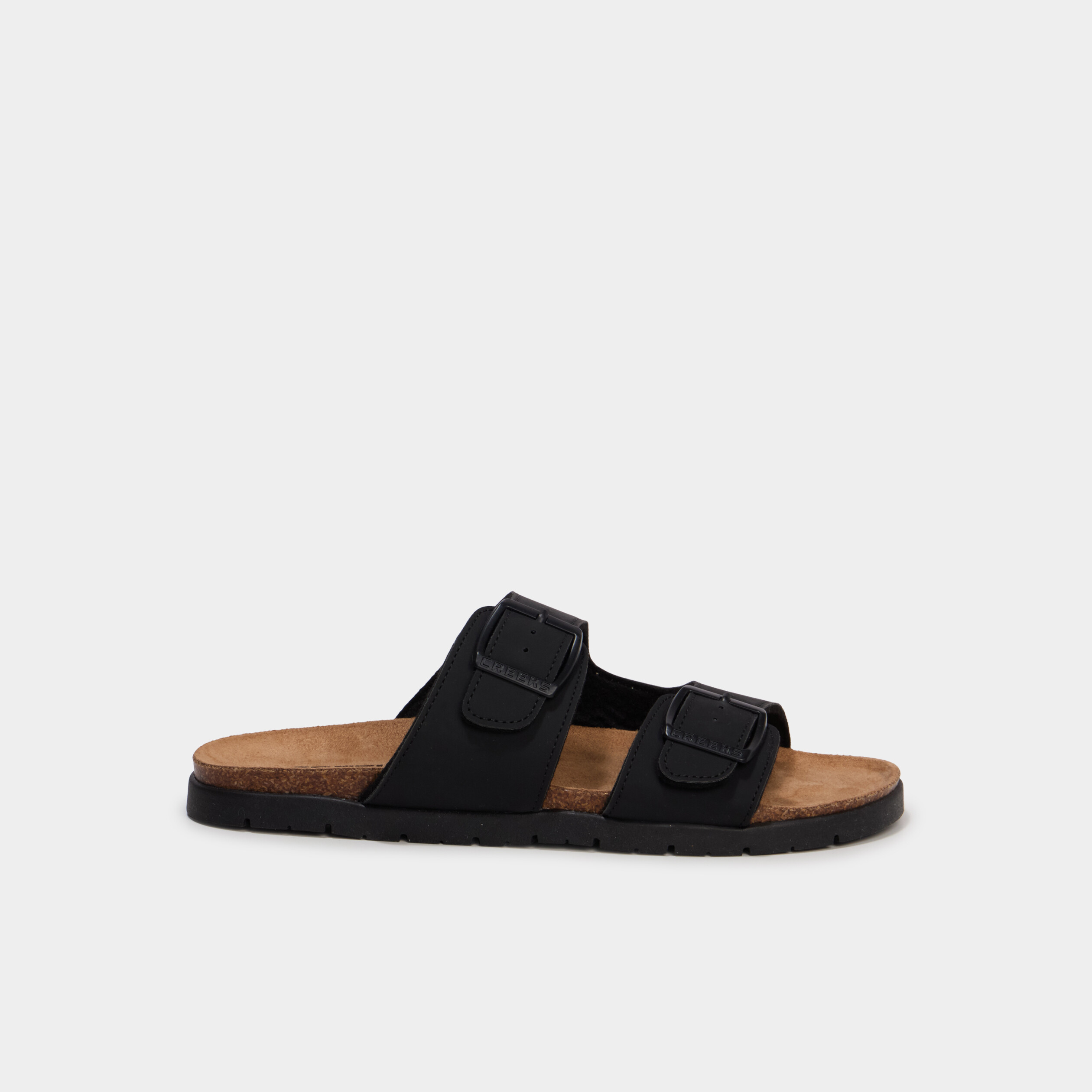 Sandales avec boucles noir gar&ccedil;on