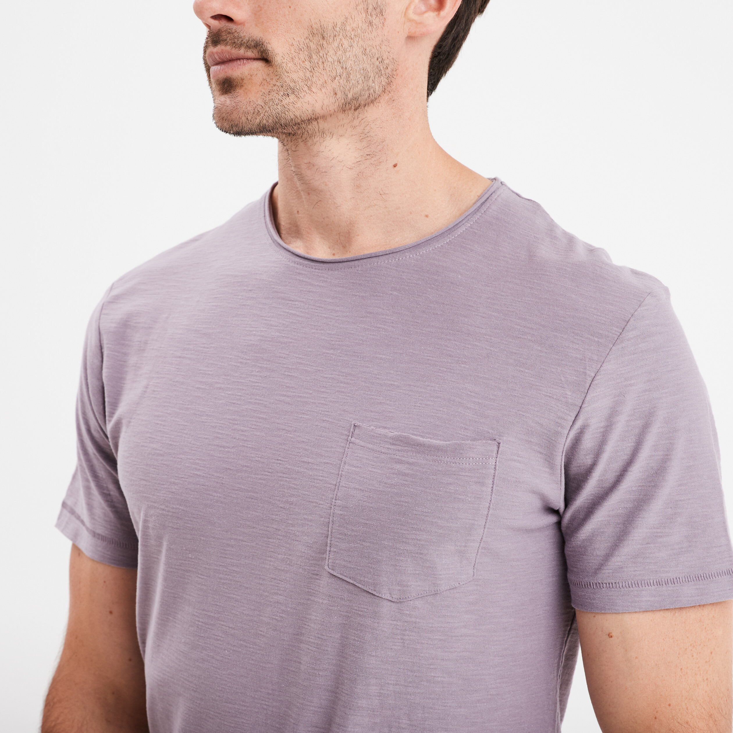 t shirt coton col rond 1 poche liberto parme homme T-shirt coton col rond 1 poche Liberto parme homme
