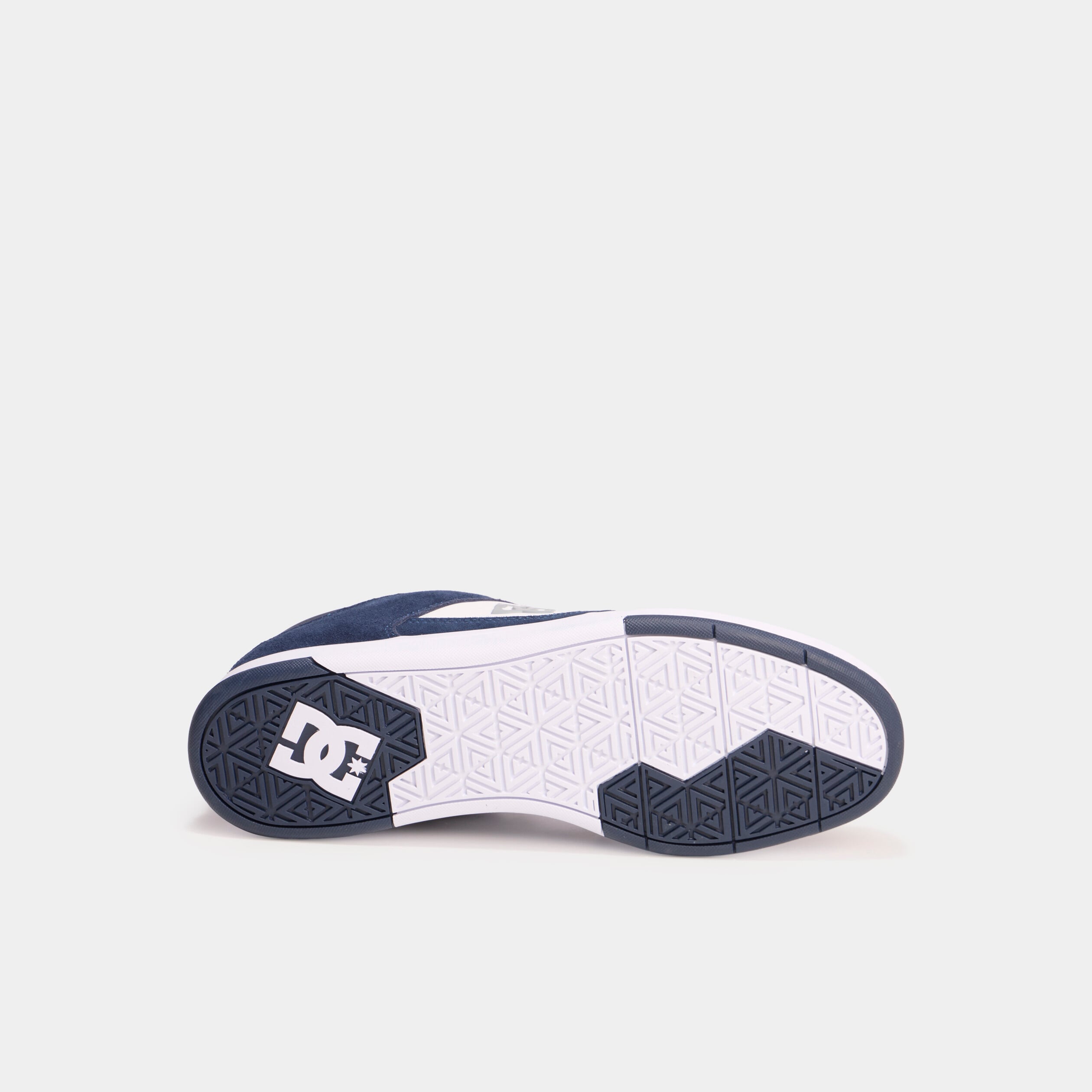 Baskets en cuir su&eacute;dine antid&eacute;rapantes bleu marine homme