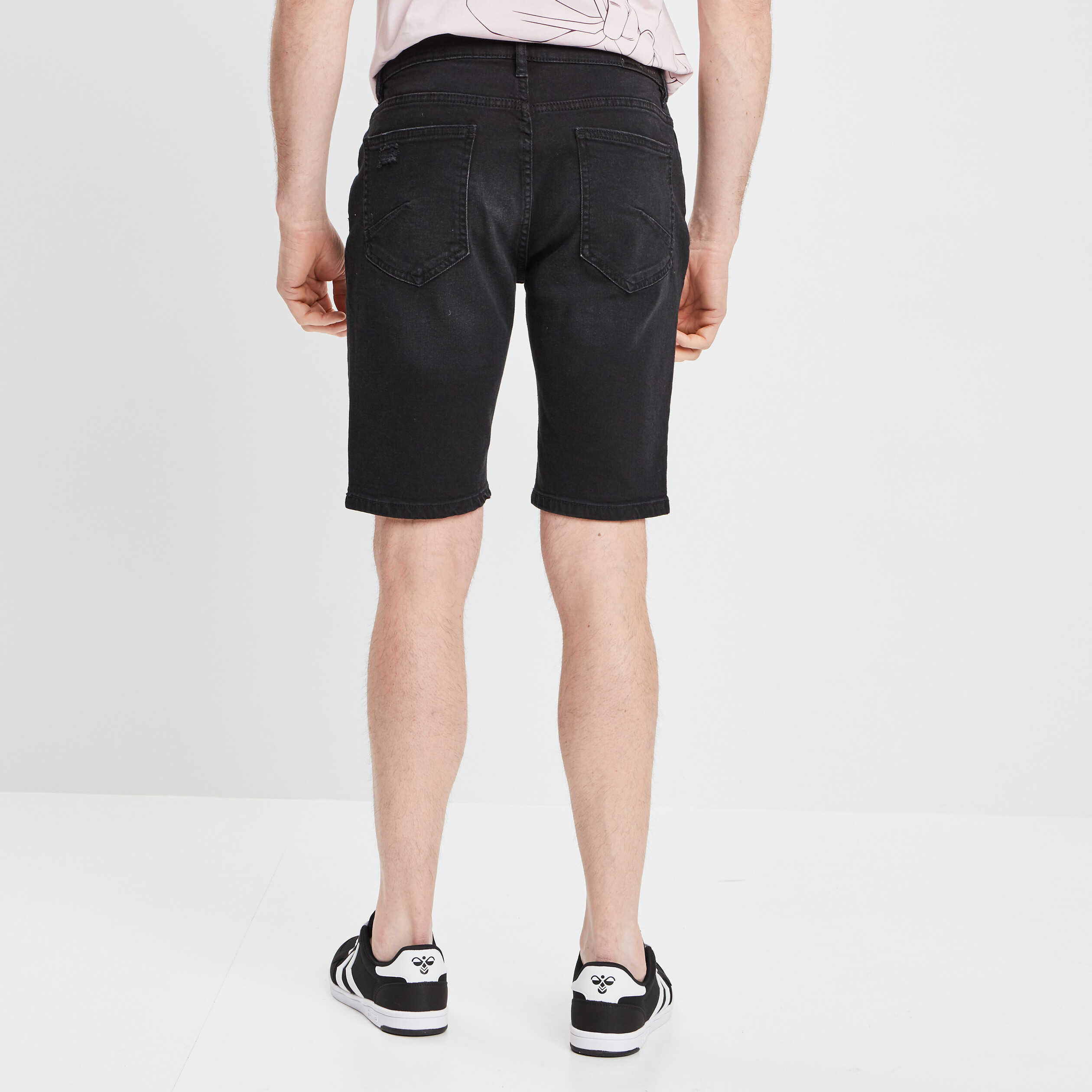 Bermuda straight noir homme