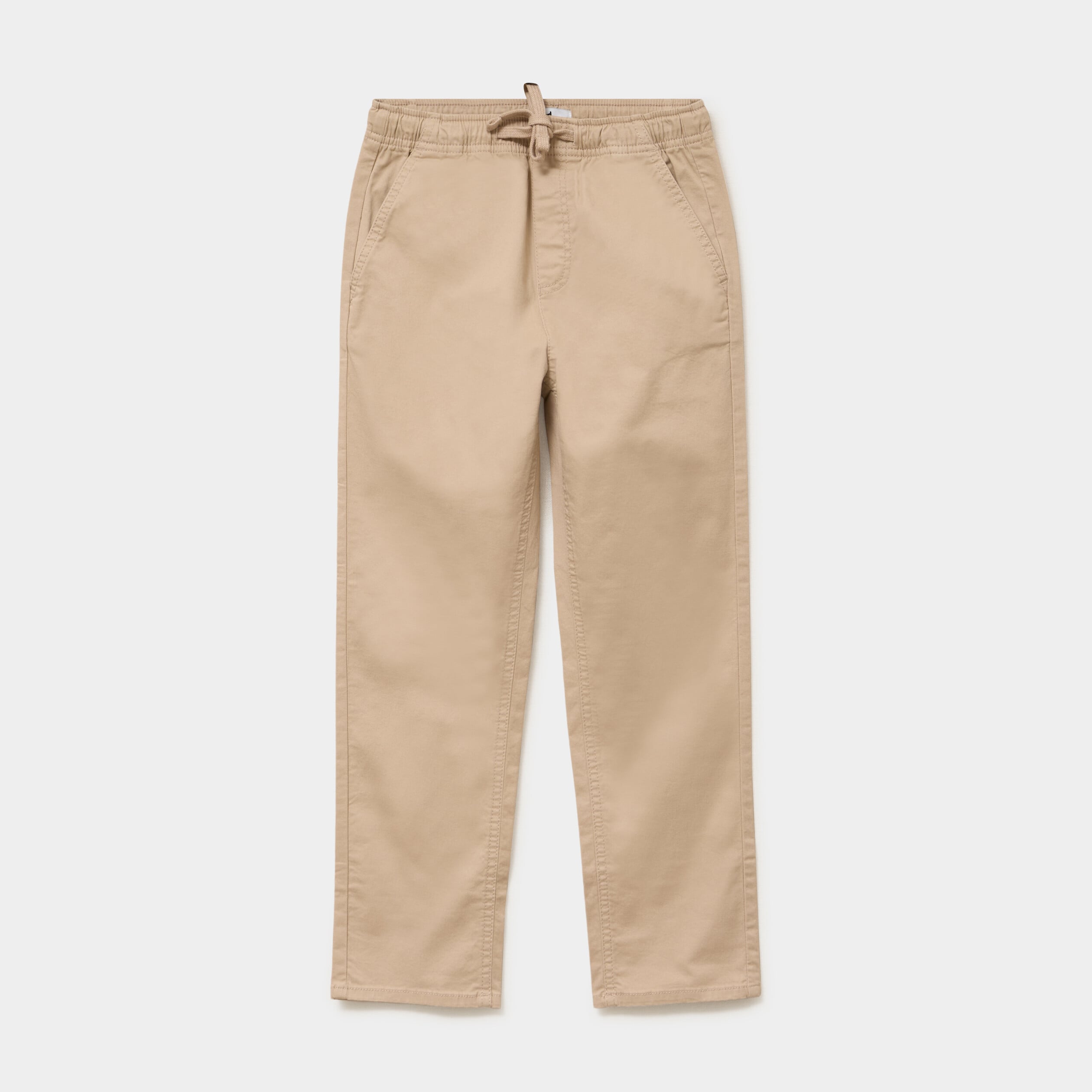 Pantalon chino droit taille ajustable beige gar&ccedil;on