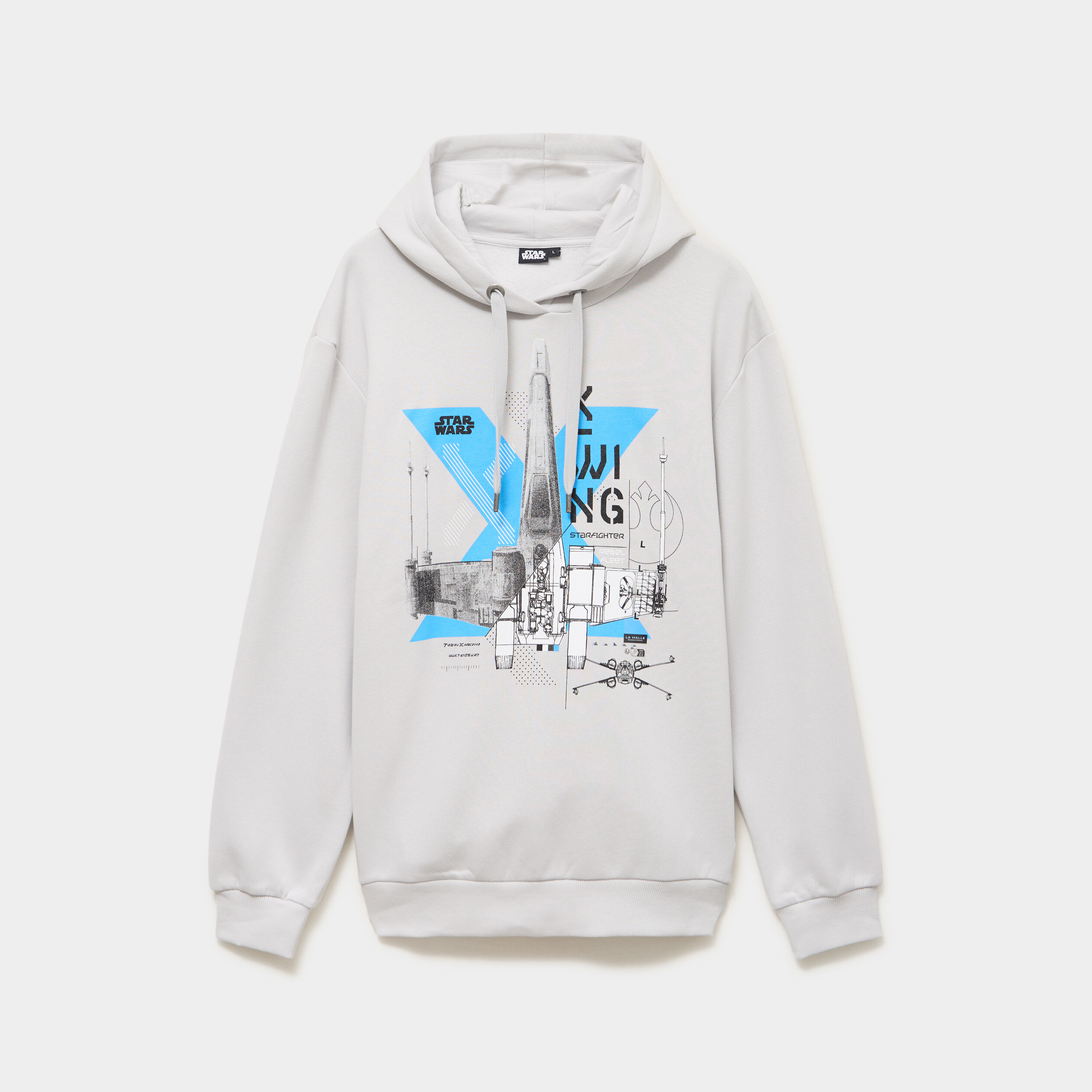 Sweat hoodie molleton Star Wars gris homme