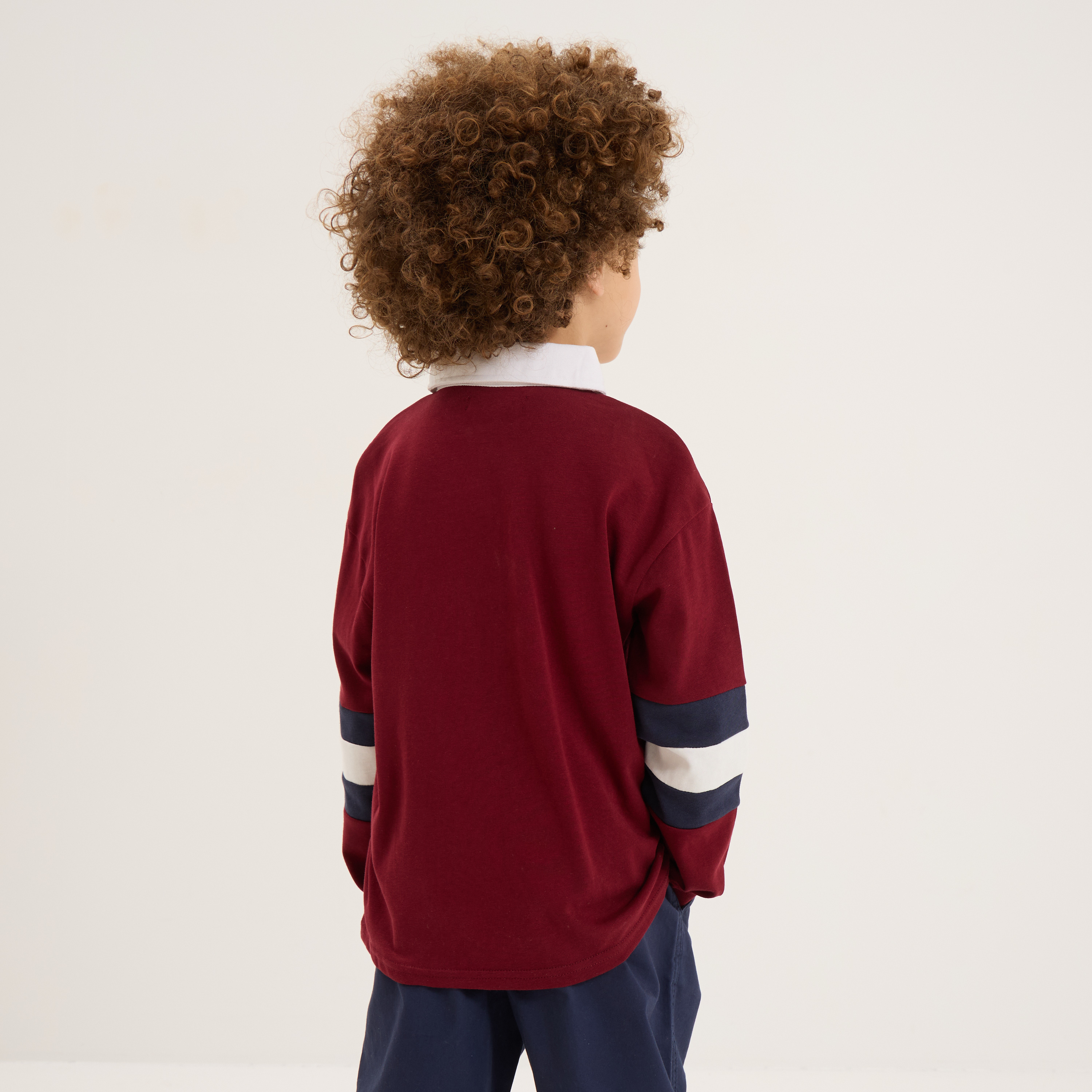 polo manches longues coton creeks bordeaux garcon Polo manches longues coton Creeks bordeaux garçon