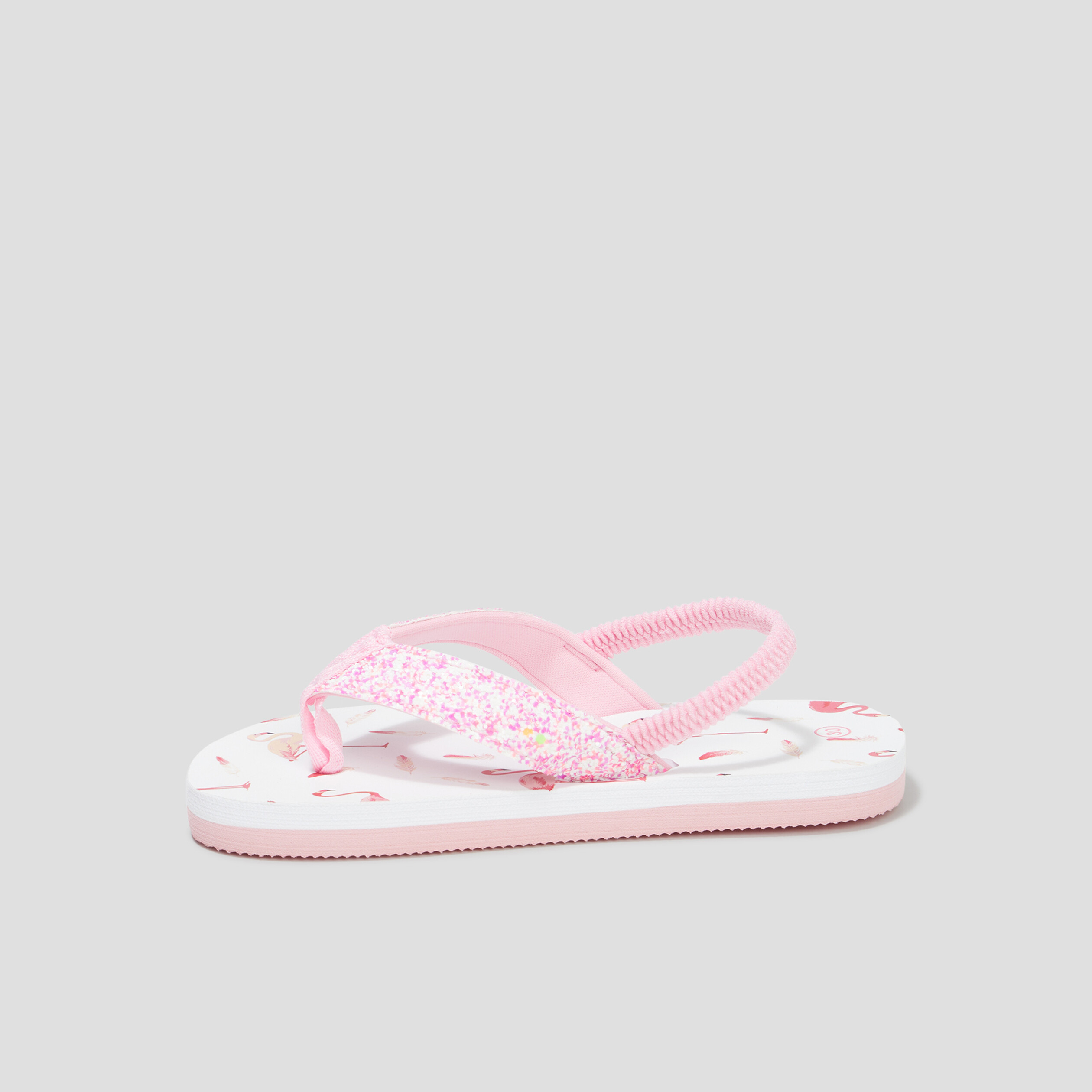 tongs a brides elastiquee petales rose fille Tongs à brides élastiquée pétales rose fille