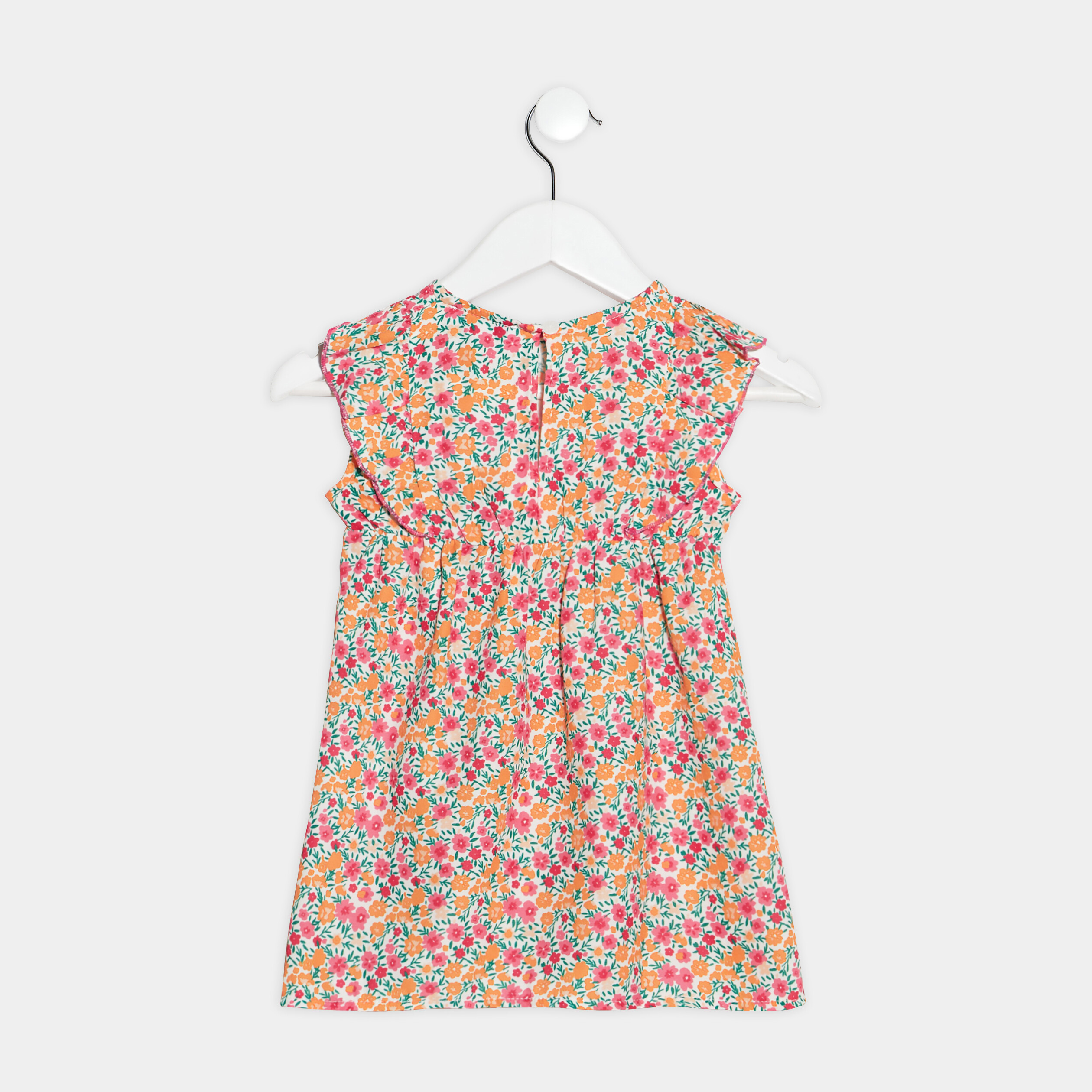 Ensemble 2 pièces robe et bandeau ecru bébé fille
