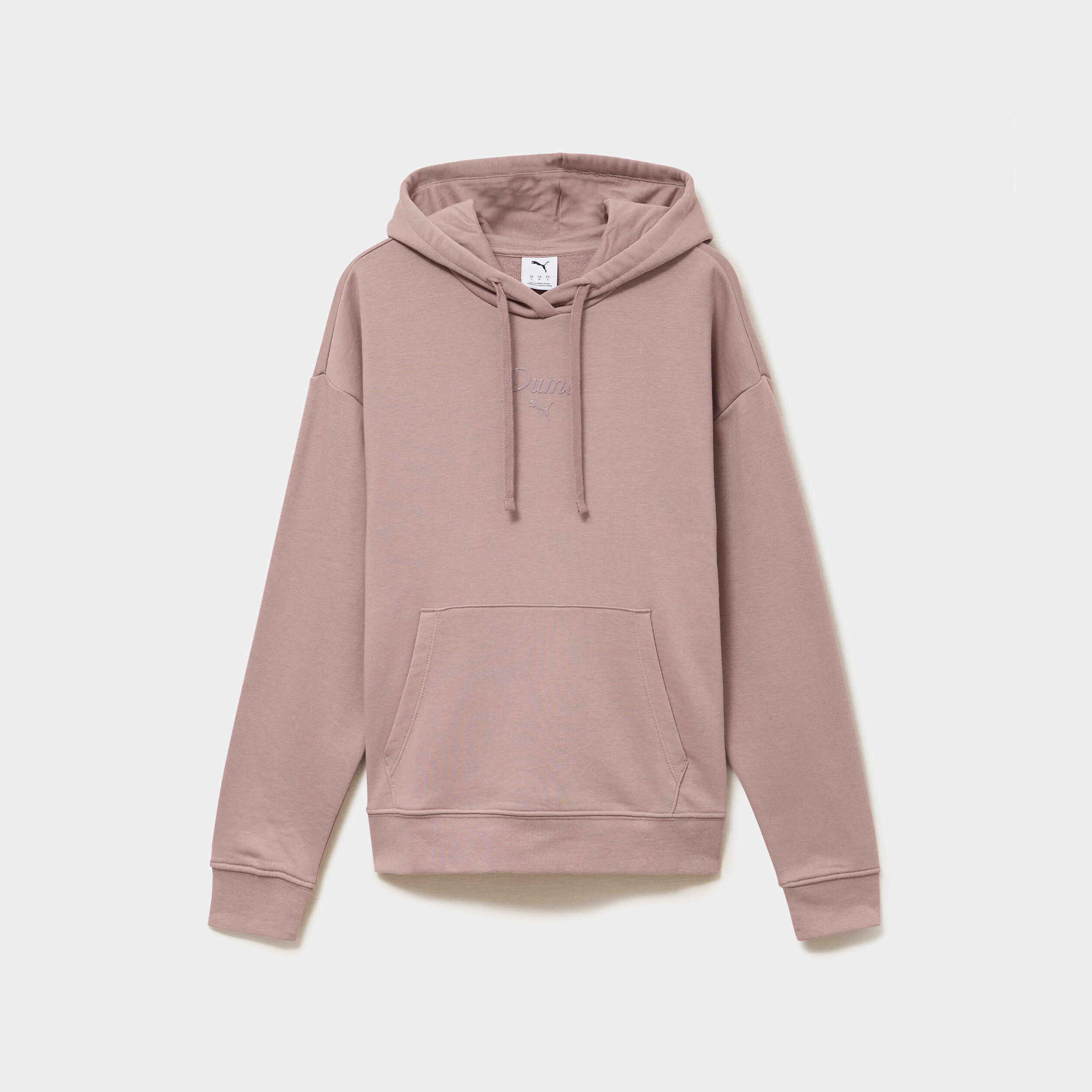 Sweat hoodie 1 poche &agrave; capuche Puma marron clair femme
