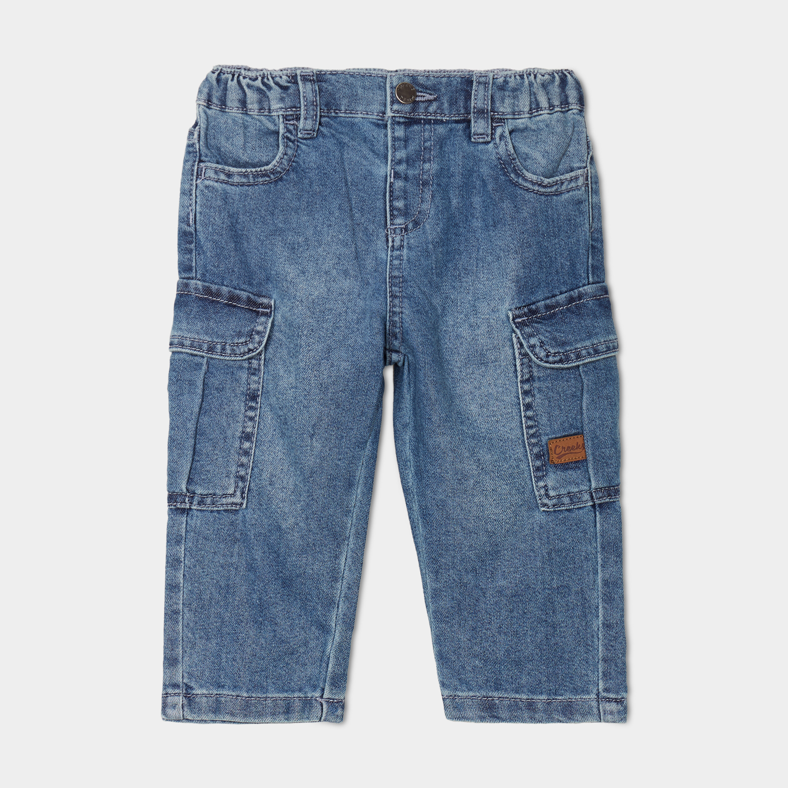 jeans poches a rabat creeks denim stone bebeg Jeans poches à rabat Creeks denim stone bébé garçon