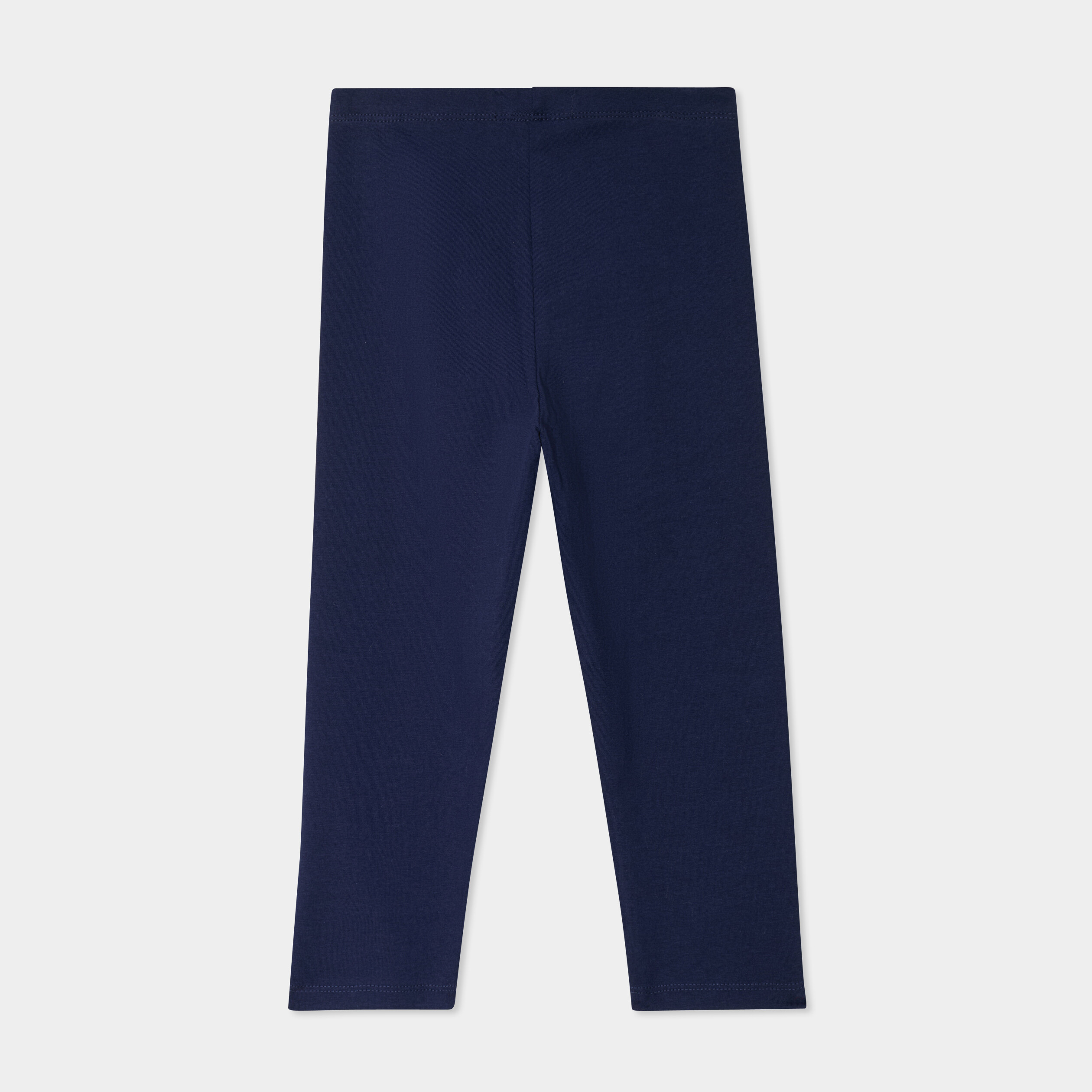 Legging corsaire taille &eacute;lastiqu&eacute;e bleu marine fille