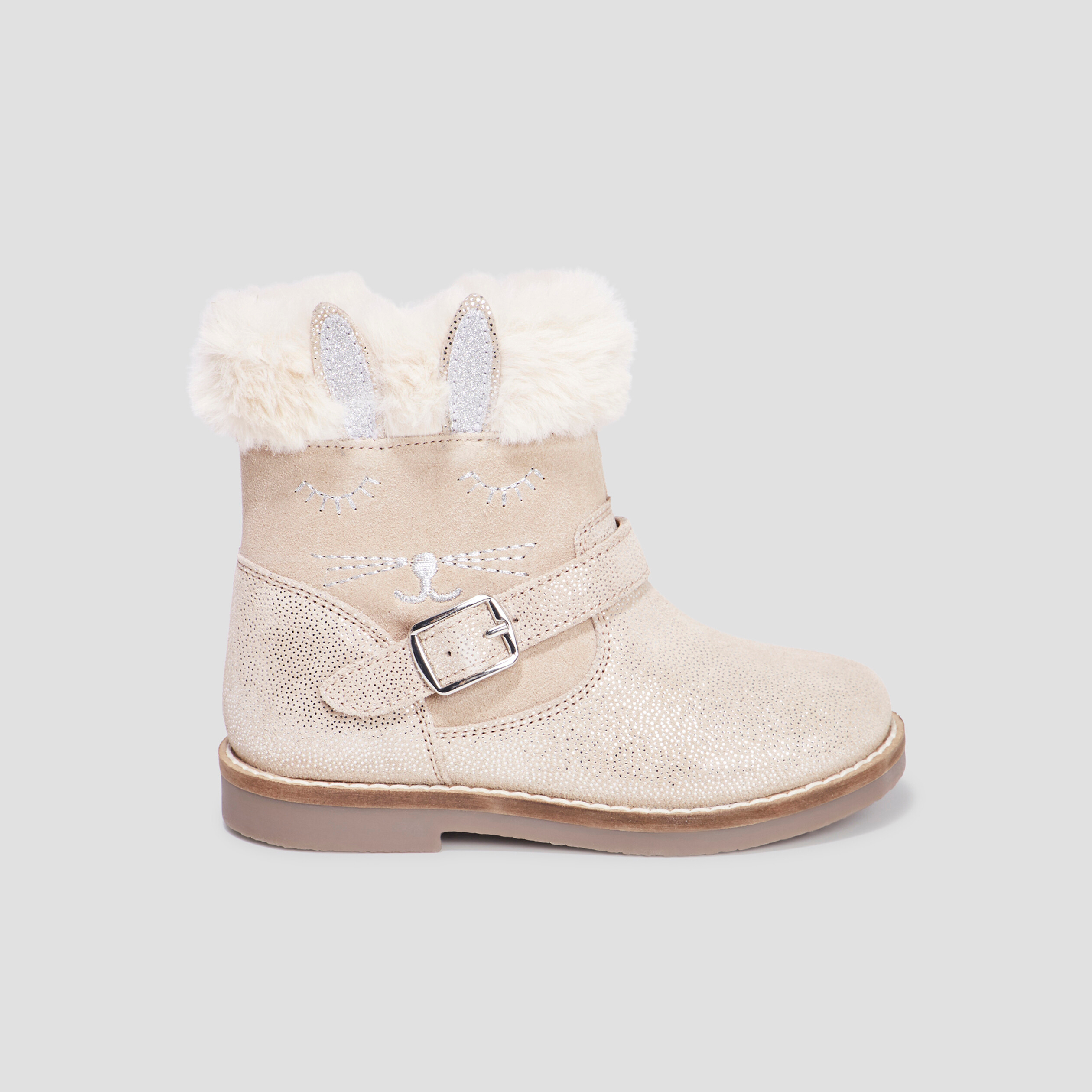 boots femme dorées