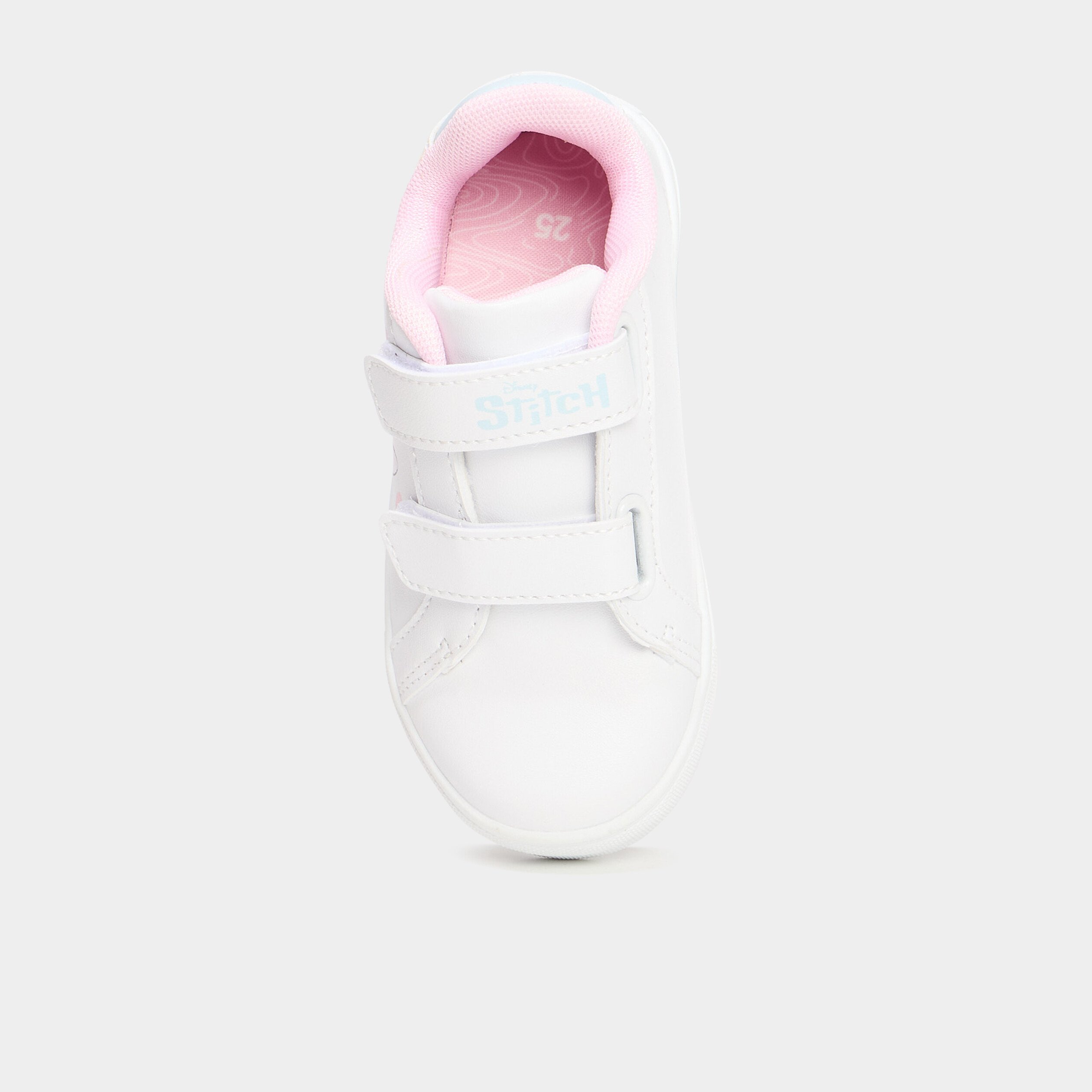 tennis basses a scratchs stitch blanc fille Tennis basses à scratchs Stitch blanc fille