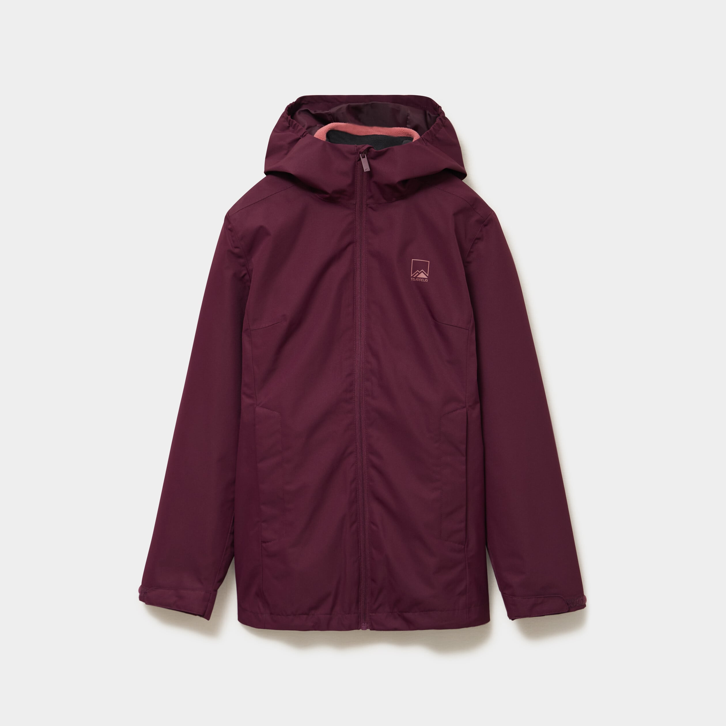 Parka 3-en-1 chaude et imperm&eacute;able prune femme