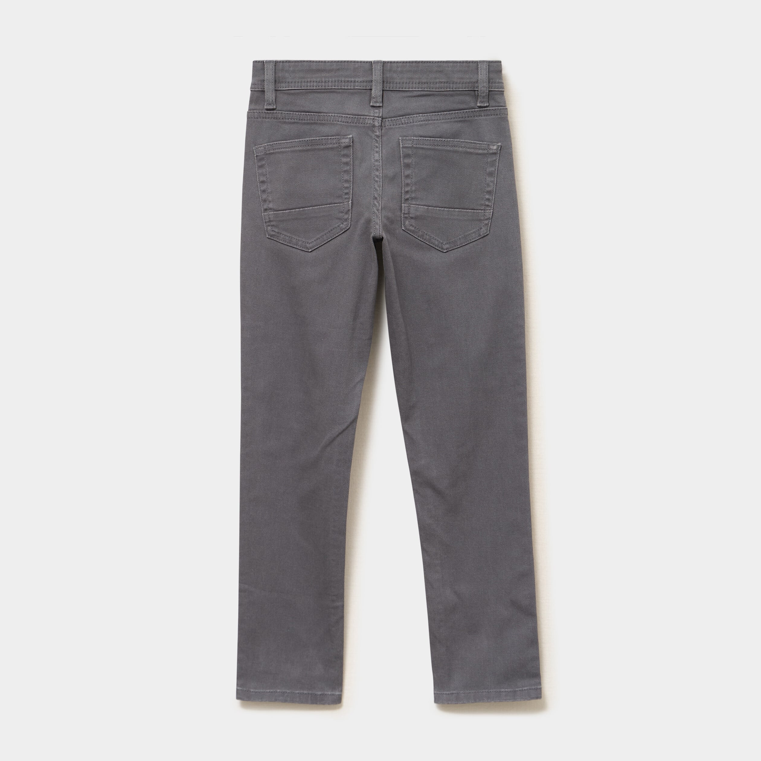 Pantalon slim coton majoritaire gris fonc&eacute; gar&ccedil;on