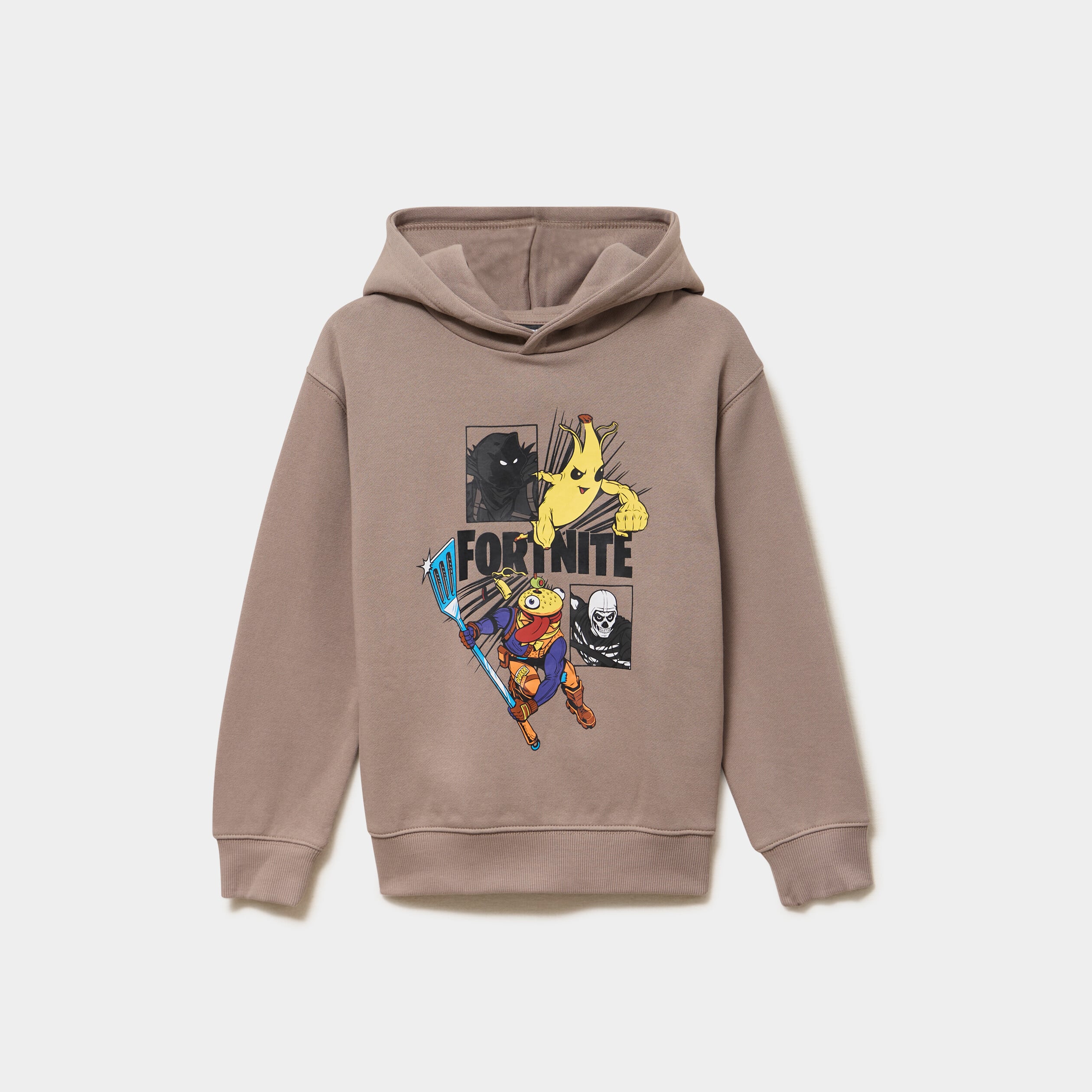 Sweat hoodie &agrave; capuche Fortnite sable gar&ccedil;on