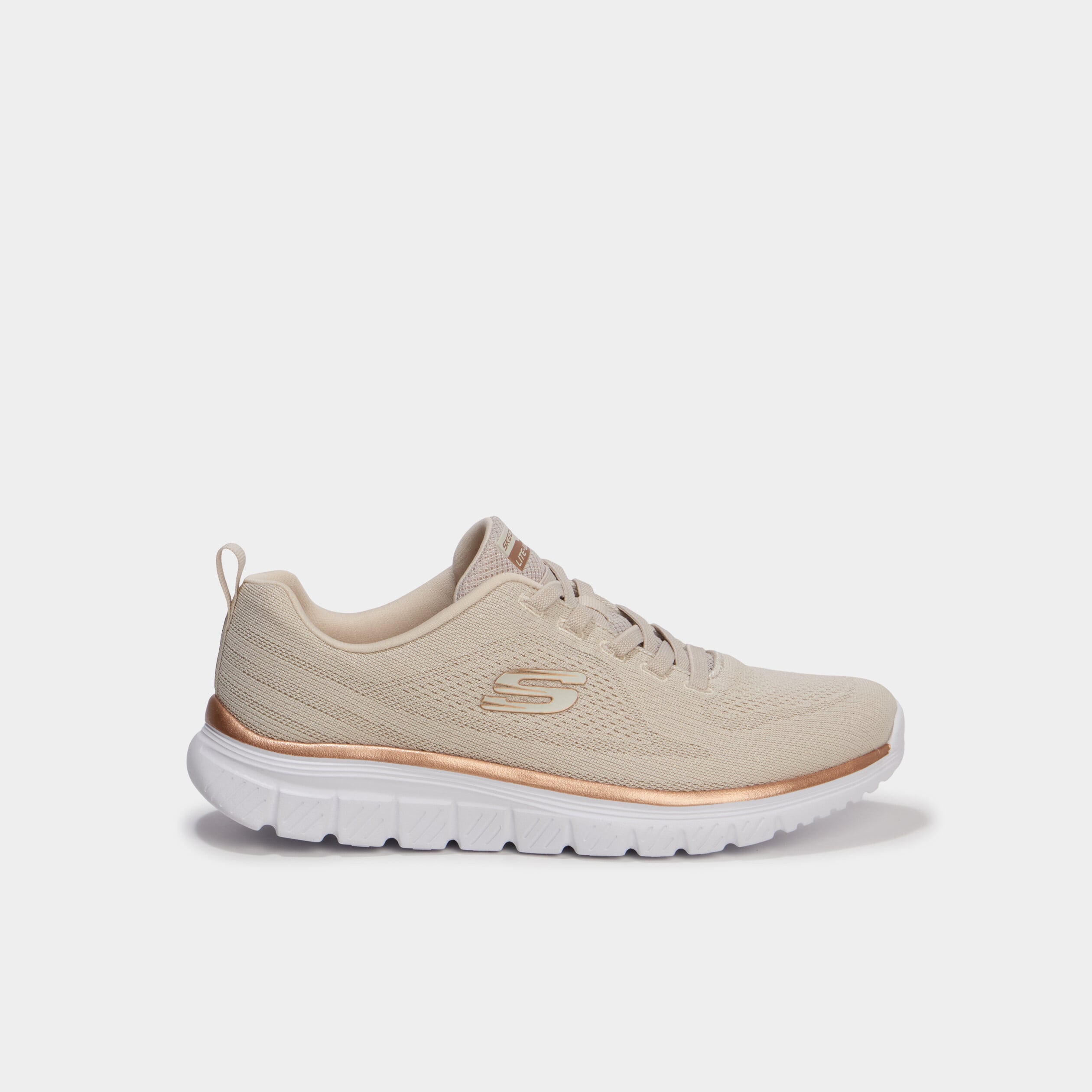 Baskets running Skechers Graceful blanc femme