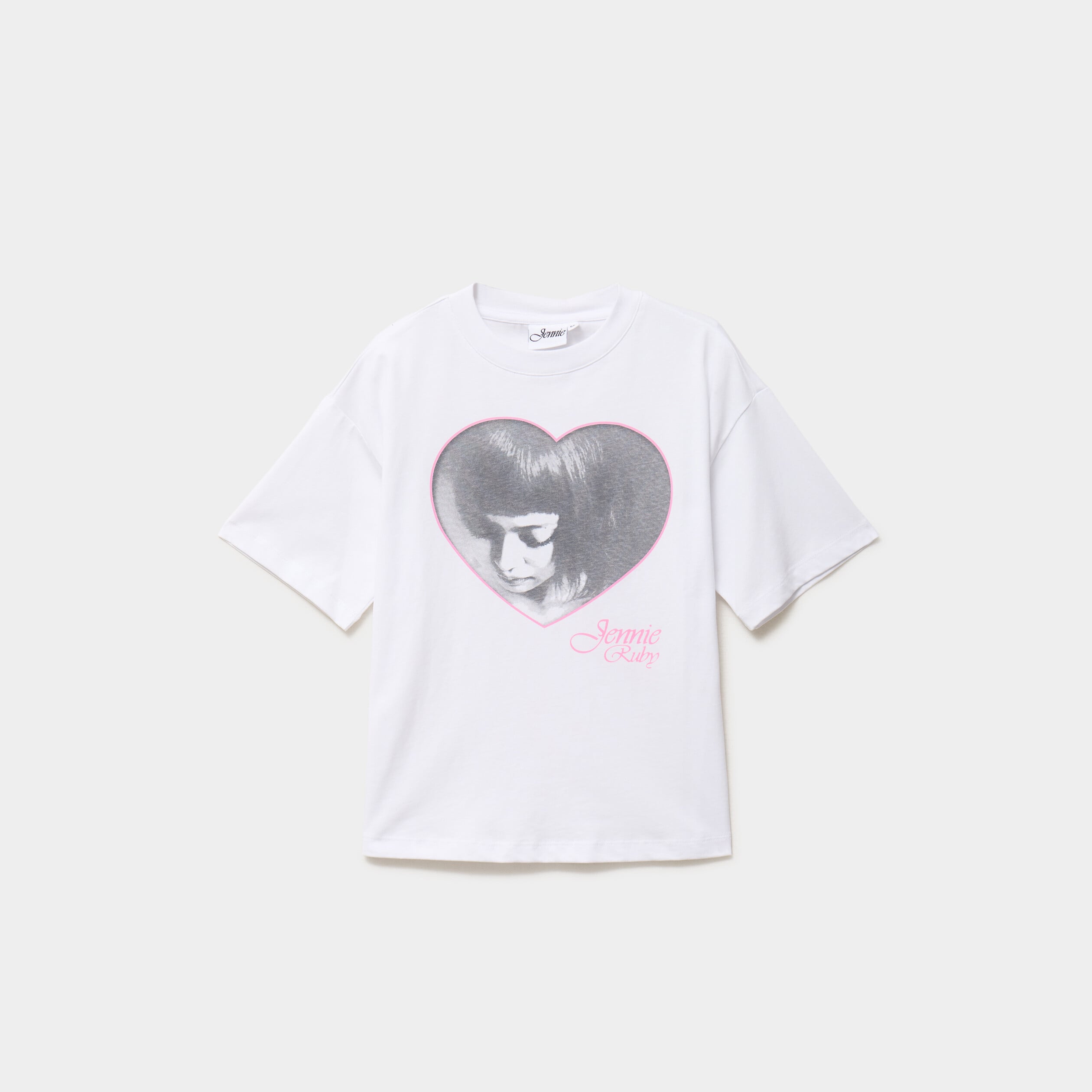 T-shirt relax coton Jennie Ruby blanc fille