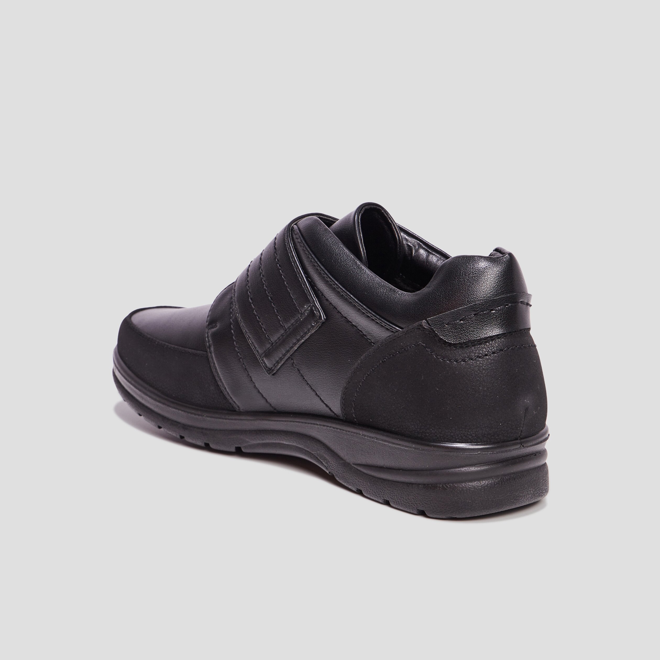 Chaussures montantes a scratchs noir homme