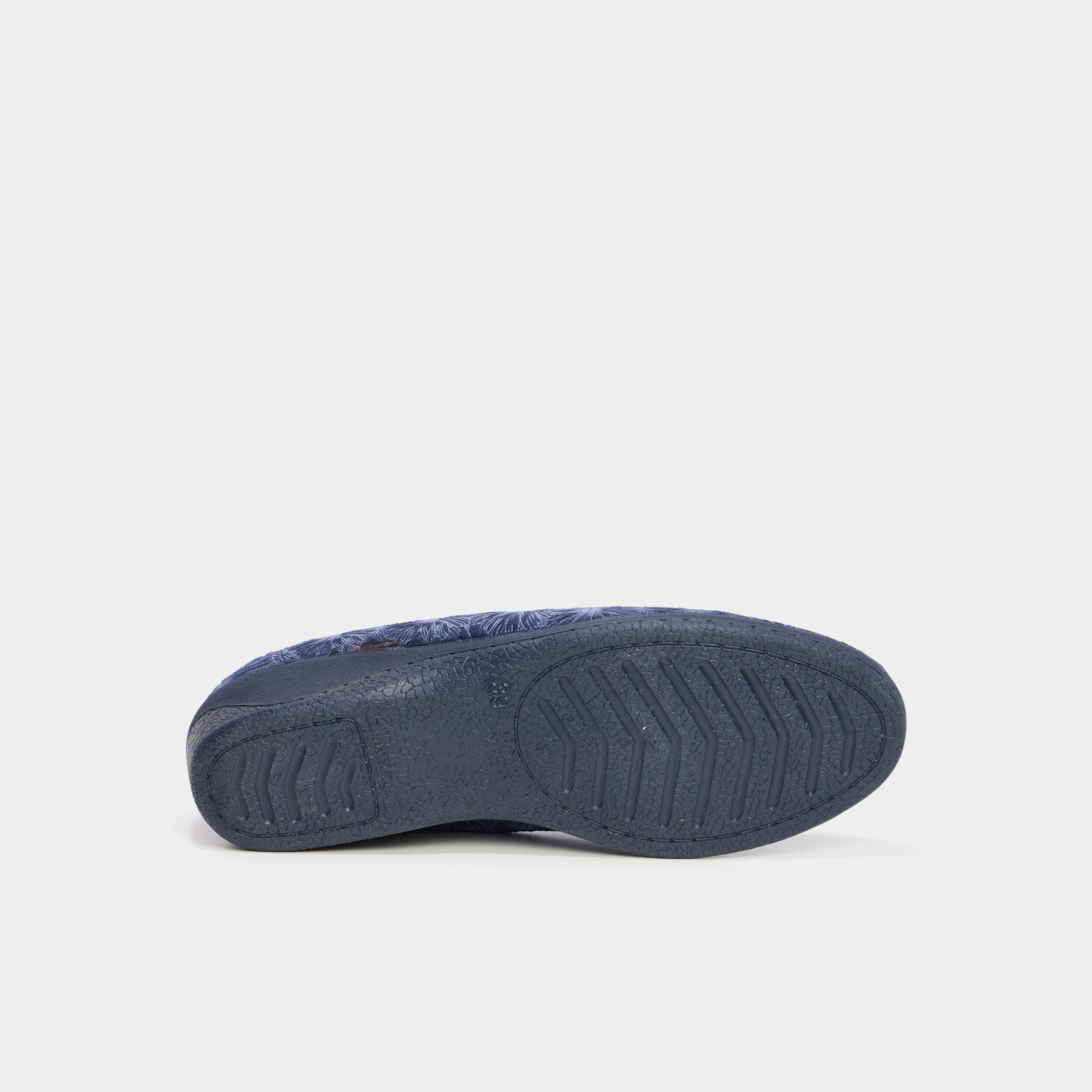 Chaussons compens&eacute;s bleu femme