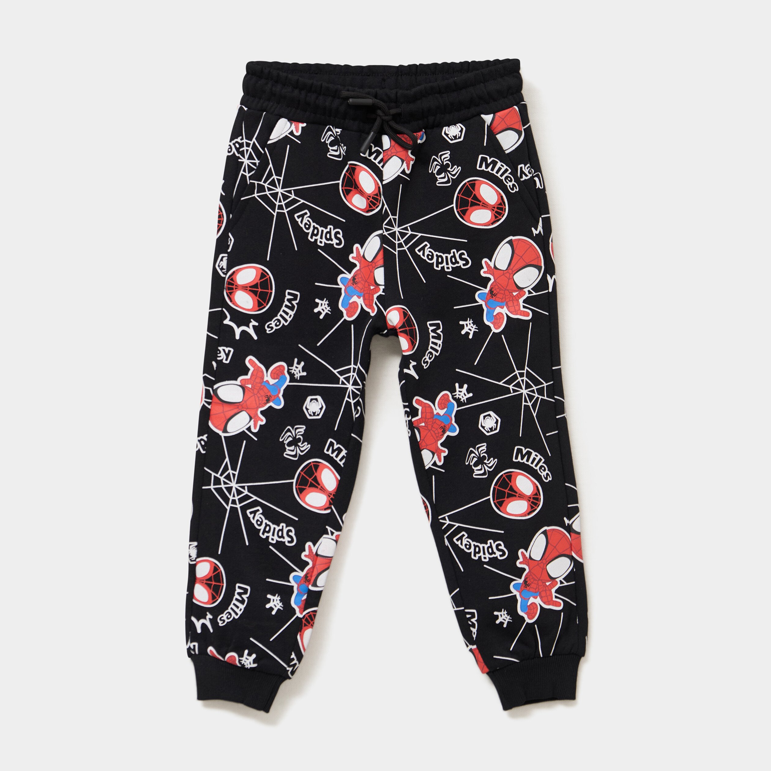 pantalon de jogging droit spider man noir garcon Pantalon de jogging droit Spider-Man noir garçon
